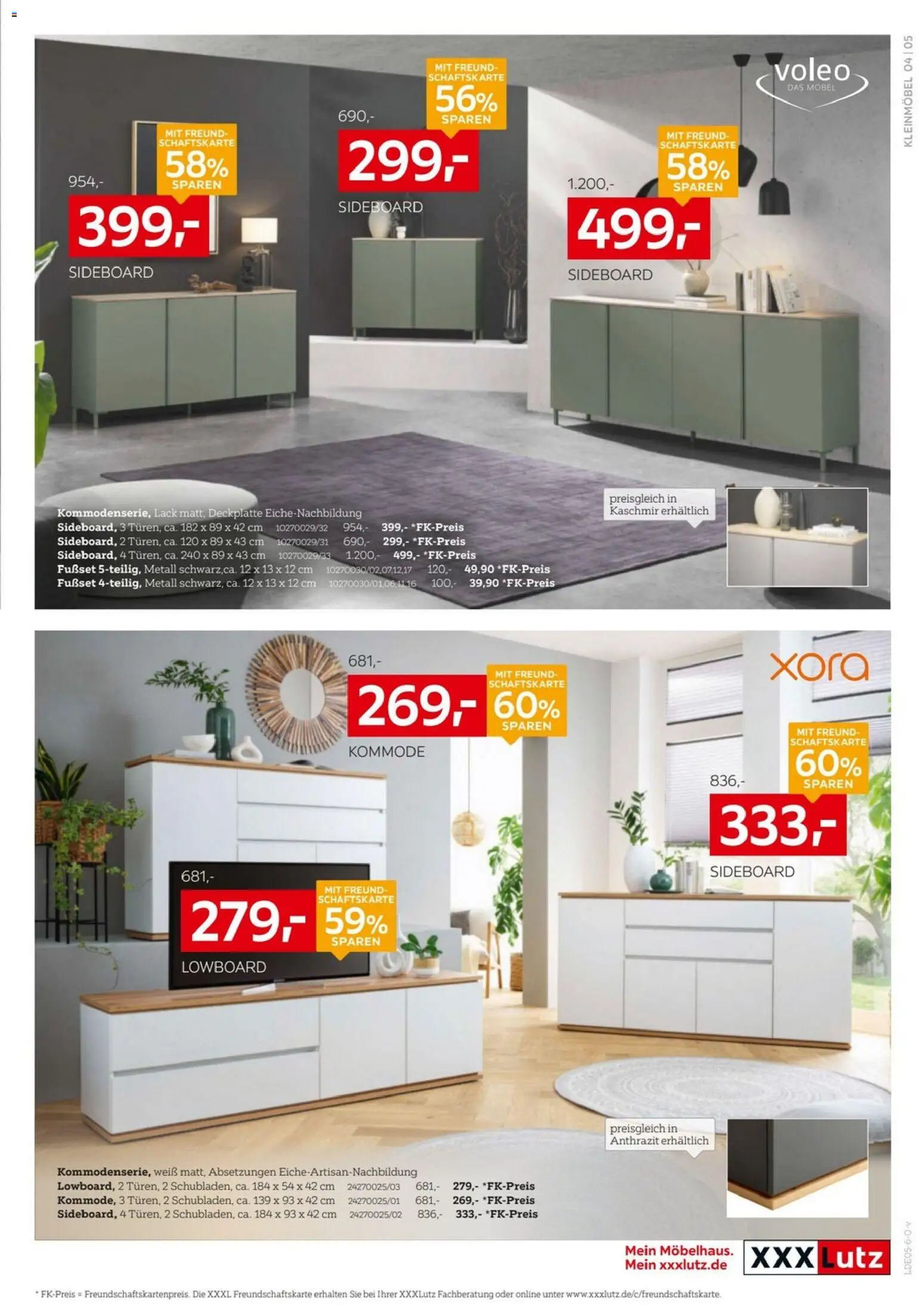 XXXLutz Aufbewahrung & Deko – gültig ab 16.05.2026 | Seite: 5 | Produkte: Sideboard, Lowboard, Kommode