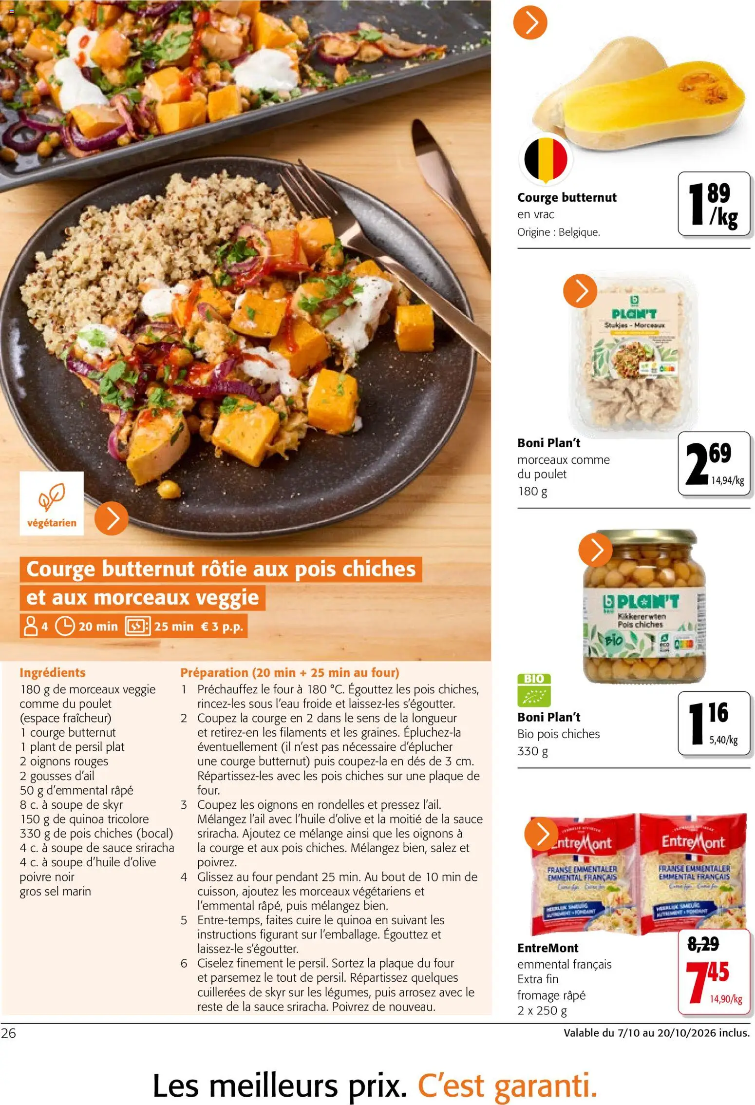 {H1} | Page: 26 | Produits: Gros sel marin, Pois, Fromage, Oignons