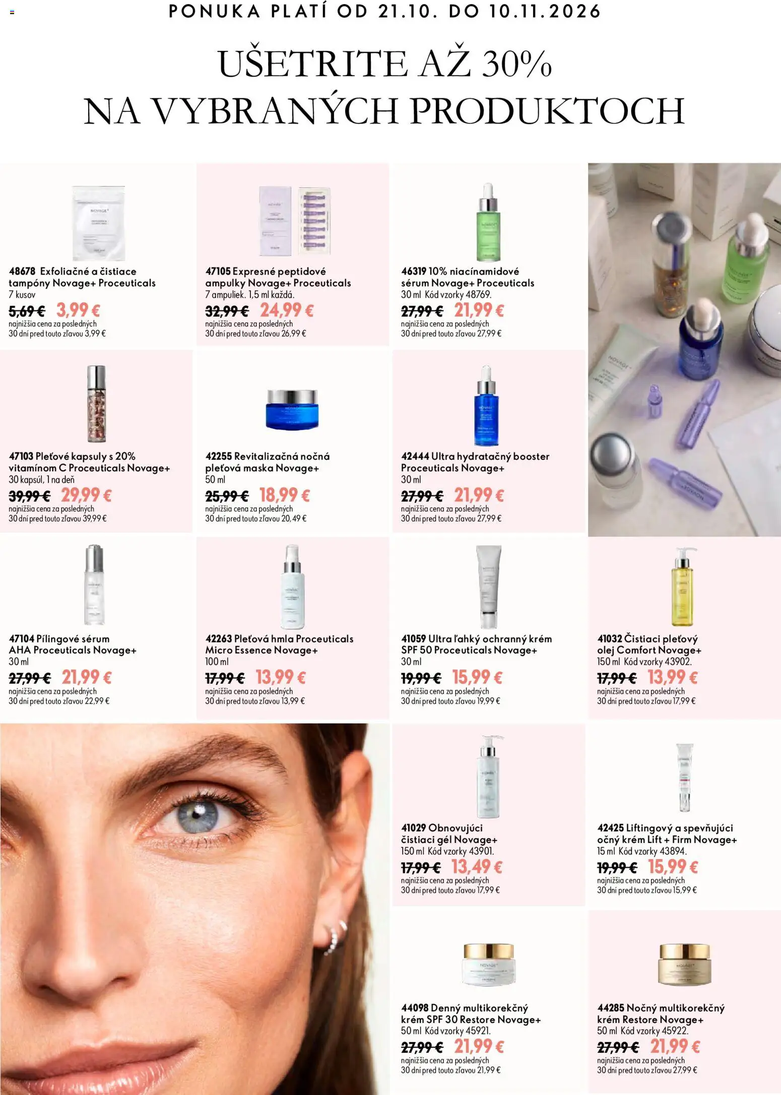 Nové Oriflame akcie – leták je platný od 21.10.2026 | Strana: 10 | Produkty: Olej, Maska, Krém