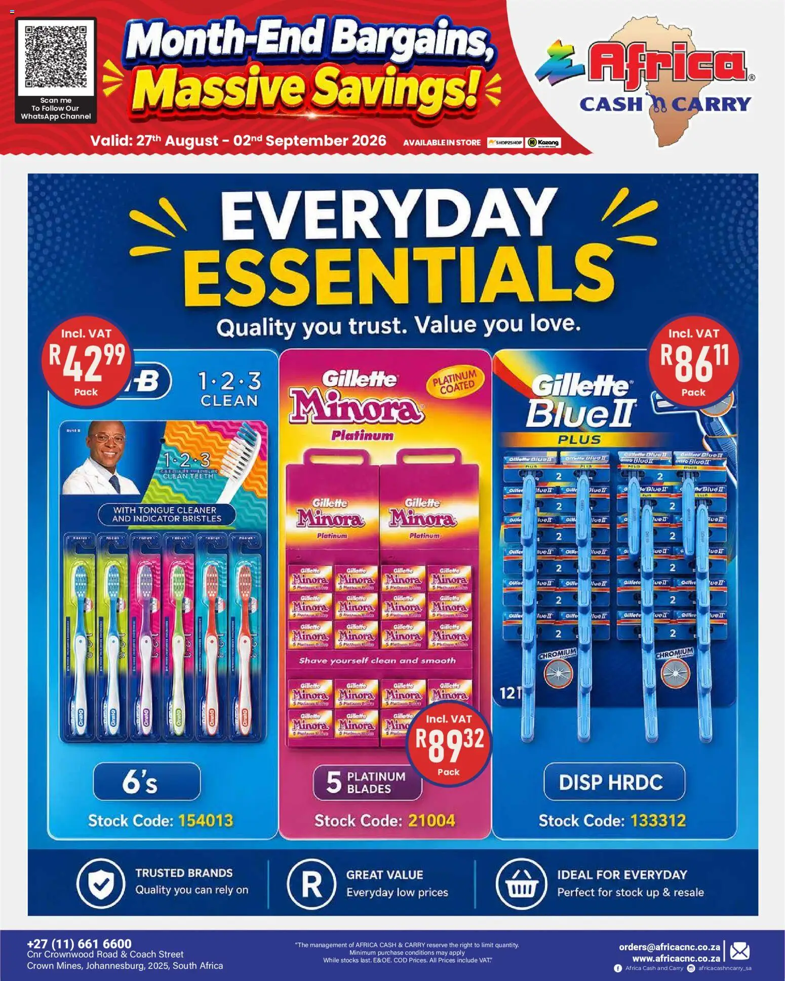 New Africa Cash & Carry catalogue – valid from 27/08/2026 | Page: 71 | Products: Stock