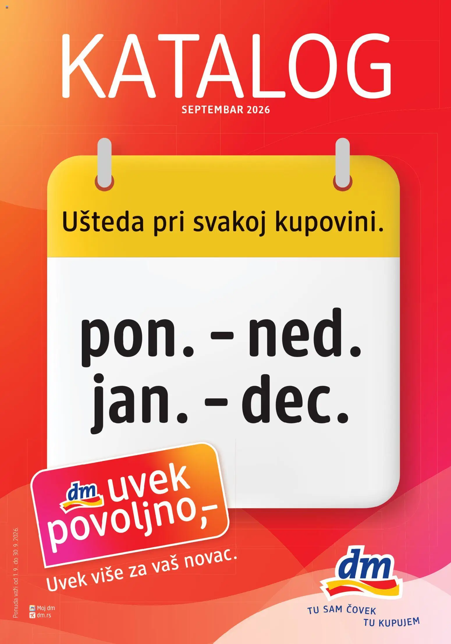 DM Drogerie katalog - važi od 01.09.2026 | Strana: 1