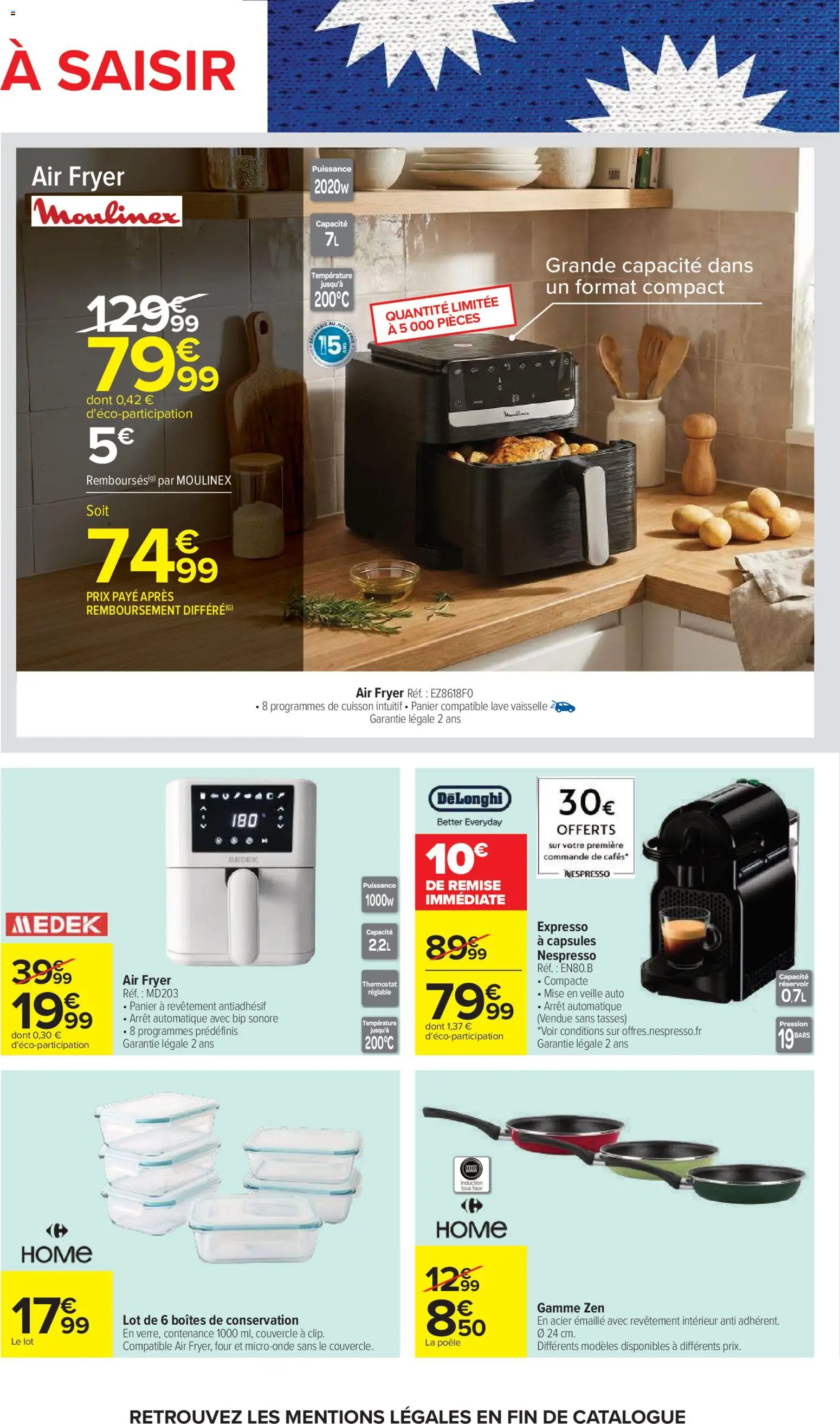 {H1} | Page: 74 | Produits: Four, Air fryer, Delonghi, Tasses