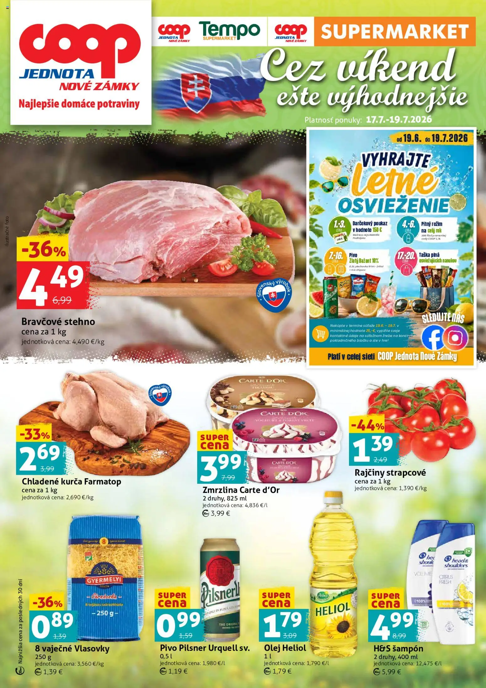 Nové COOP Jednota akcie – leták je platný od 17.07.2026 | Strana: 1