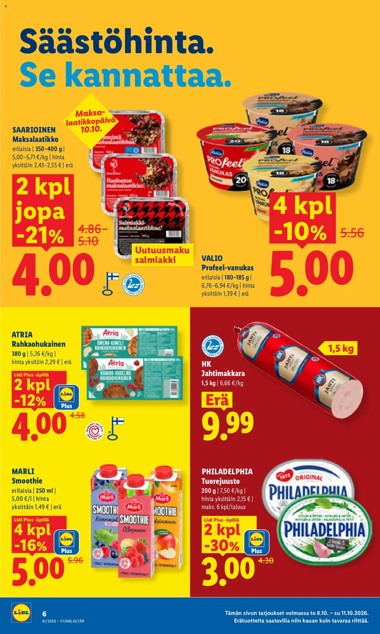 Lidl tarjoukset – voimassa 08/10/2026 alkaen | Sivu: 6
