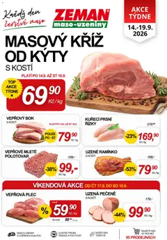 Náhled letáku Prodejny Zeman leták od 14.09.2026