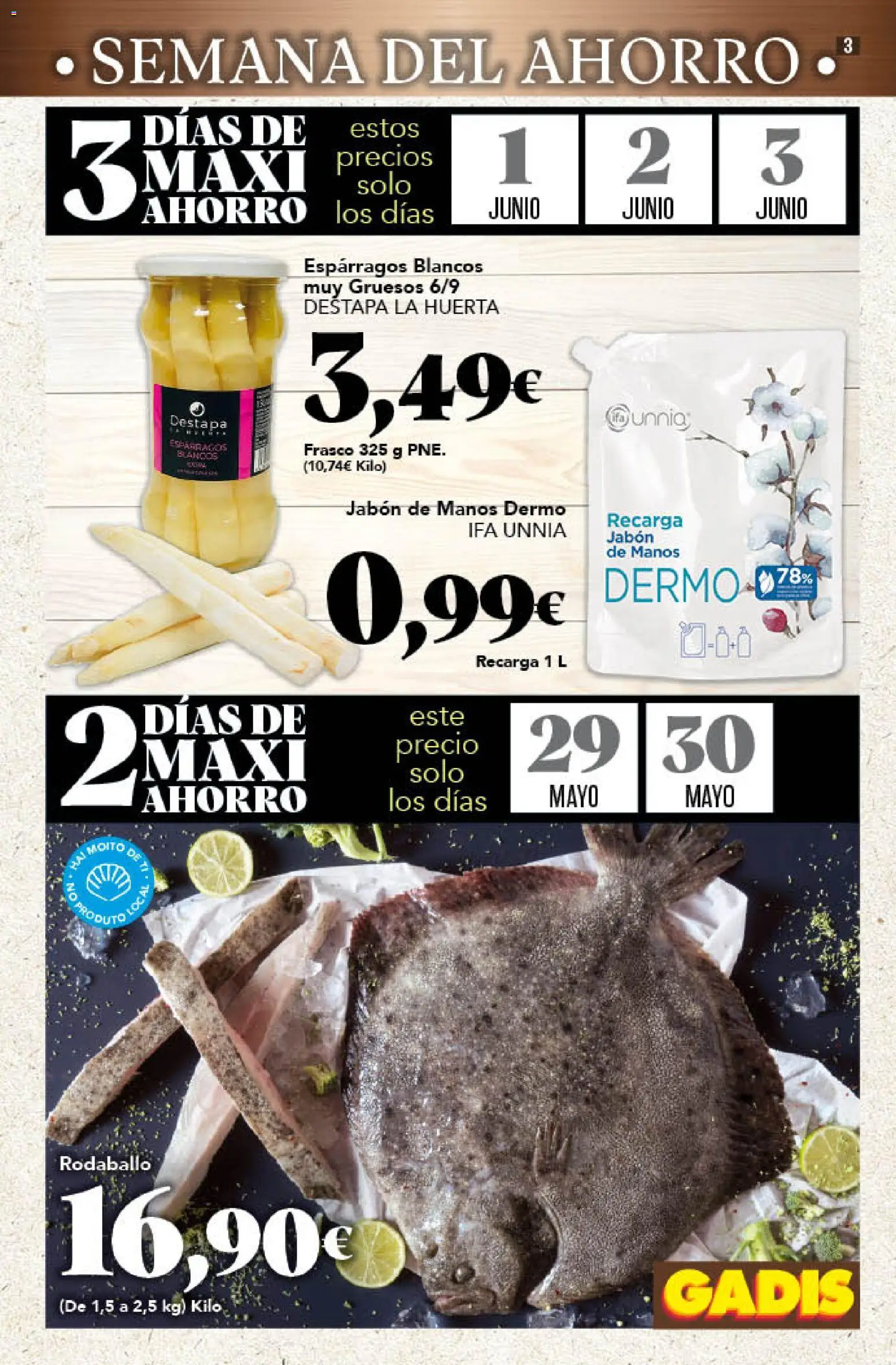 Gadis folleto │ válido desde el 28.05.2026 | Página: 3 | Productos: Jabón, Νερό καρύδας