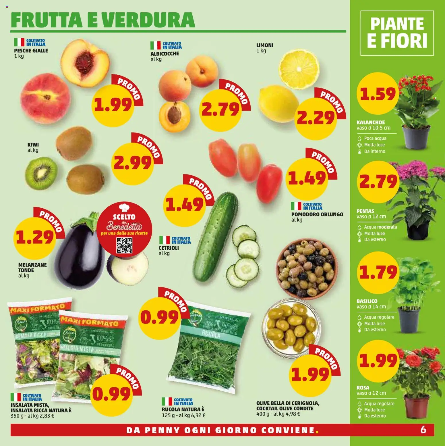 Volantino PENNY del 30/07/2026 | Pagina: 6 | Prodotti: Cetrioli, Limoni, Albicocche, Pesche