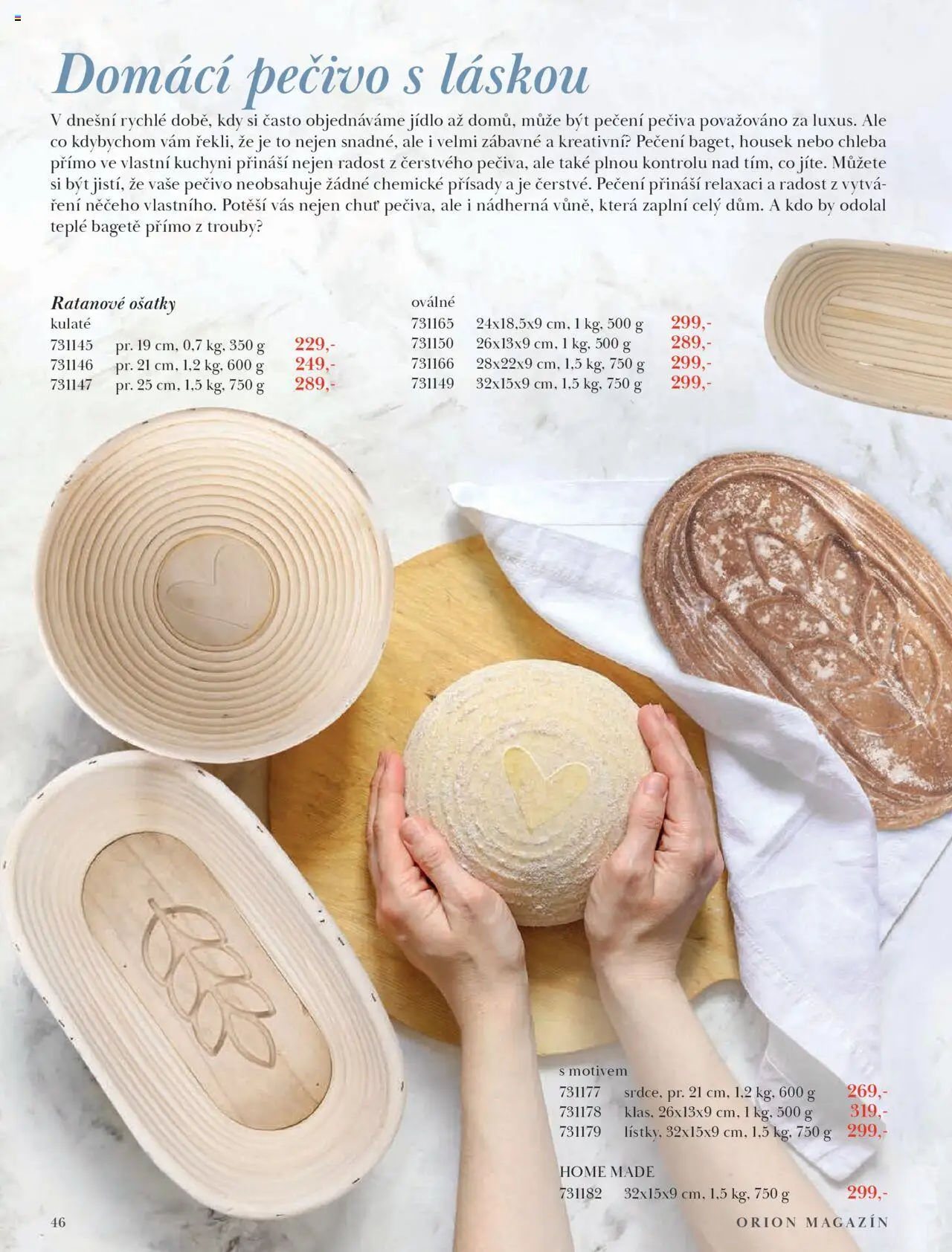 Orion katalog - Podzim/zima od 23.09.2025 | Strana: 46 | Produkty: Přísady, Chleba, Pečivo