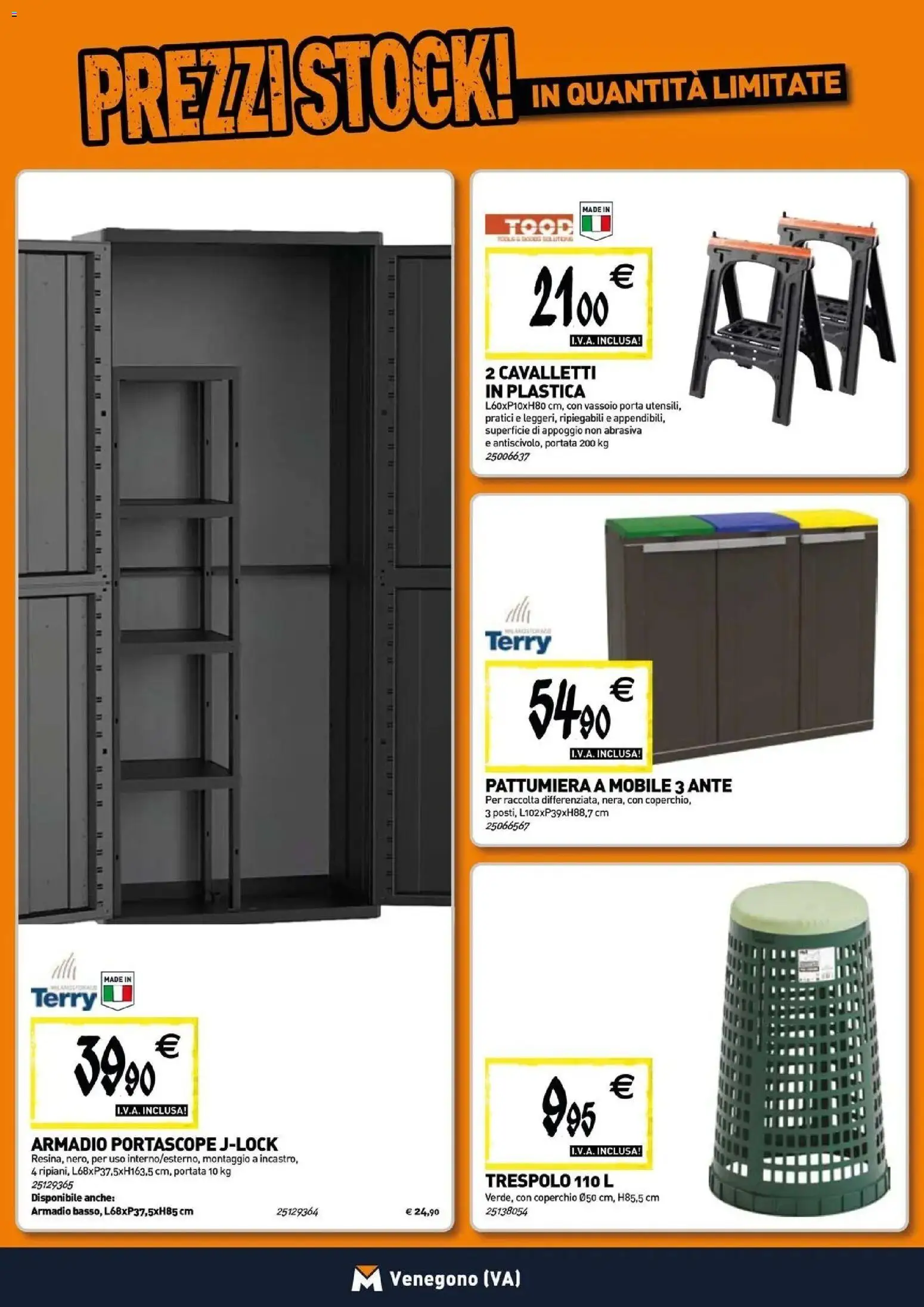 Volantino TECNOMAT del 30/07/2026 | Pagina: 15 | Prodotti: Porta, Coperchio, Pattumiera, Armadio