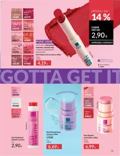 Katalog Avon 6/2026 - Pregled kataloga iz trgovine Avon, vrijedi od 31.05.2026 | Stranica: 73 | Proizvodi: Balzam za usne, Rumenilo, Ruž, Cappuccino