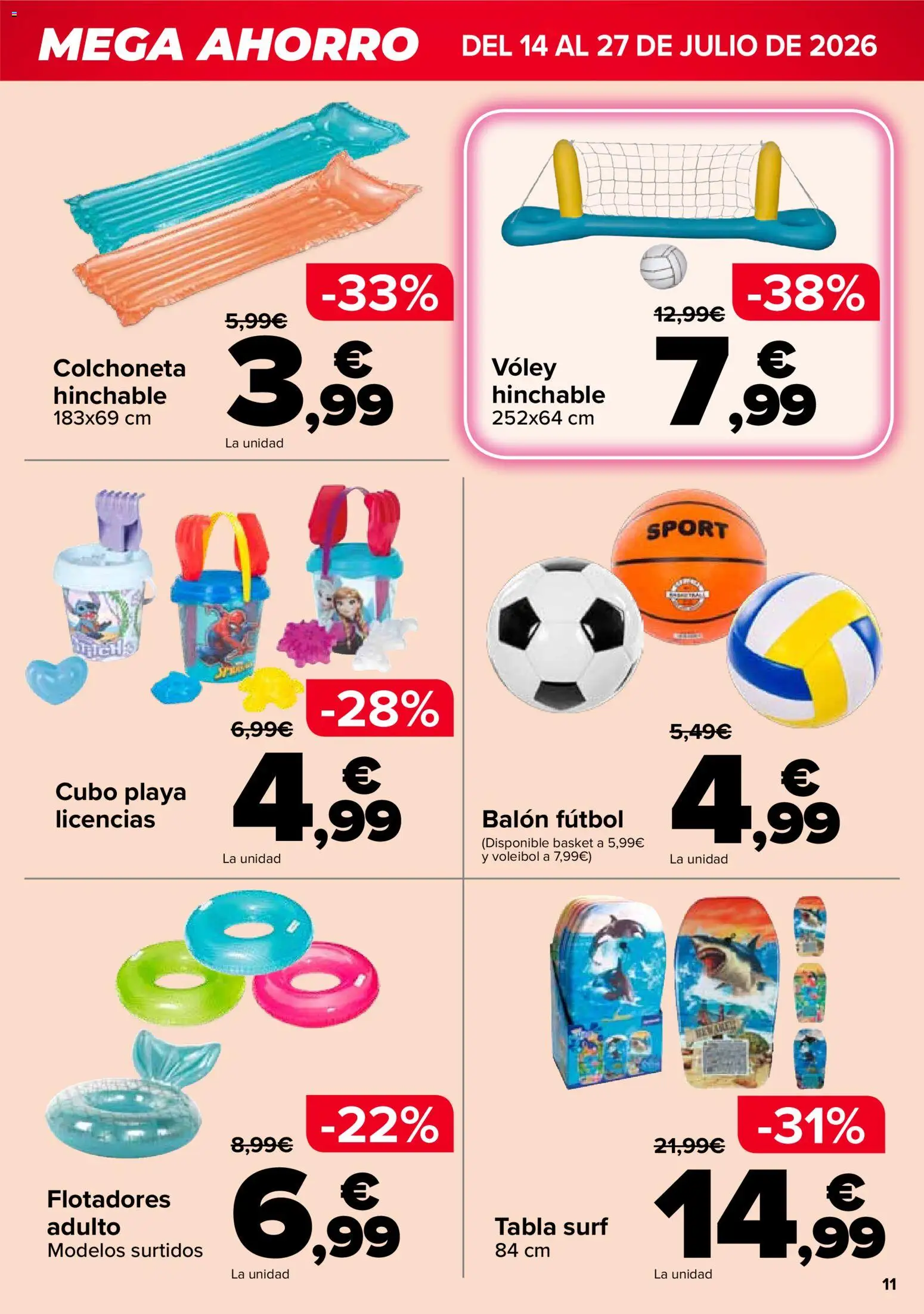 Carrefour Mega Ahorro │ válido desde el 14/07/2026 | Página: 11 | Productos: Colchoneta