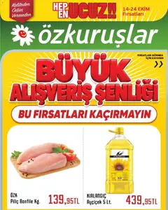 14 Ekim 2026 tarihinden itibaren geçerli olan Özkuruşlar kataloğu önizlemesi