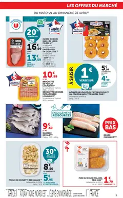 U Express - Prévisualisation de U Express catalogue valide à partir de 21.04.2026 | Page: 5 | Produits: Pêche, Frites, Lapin, Volaille