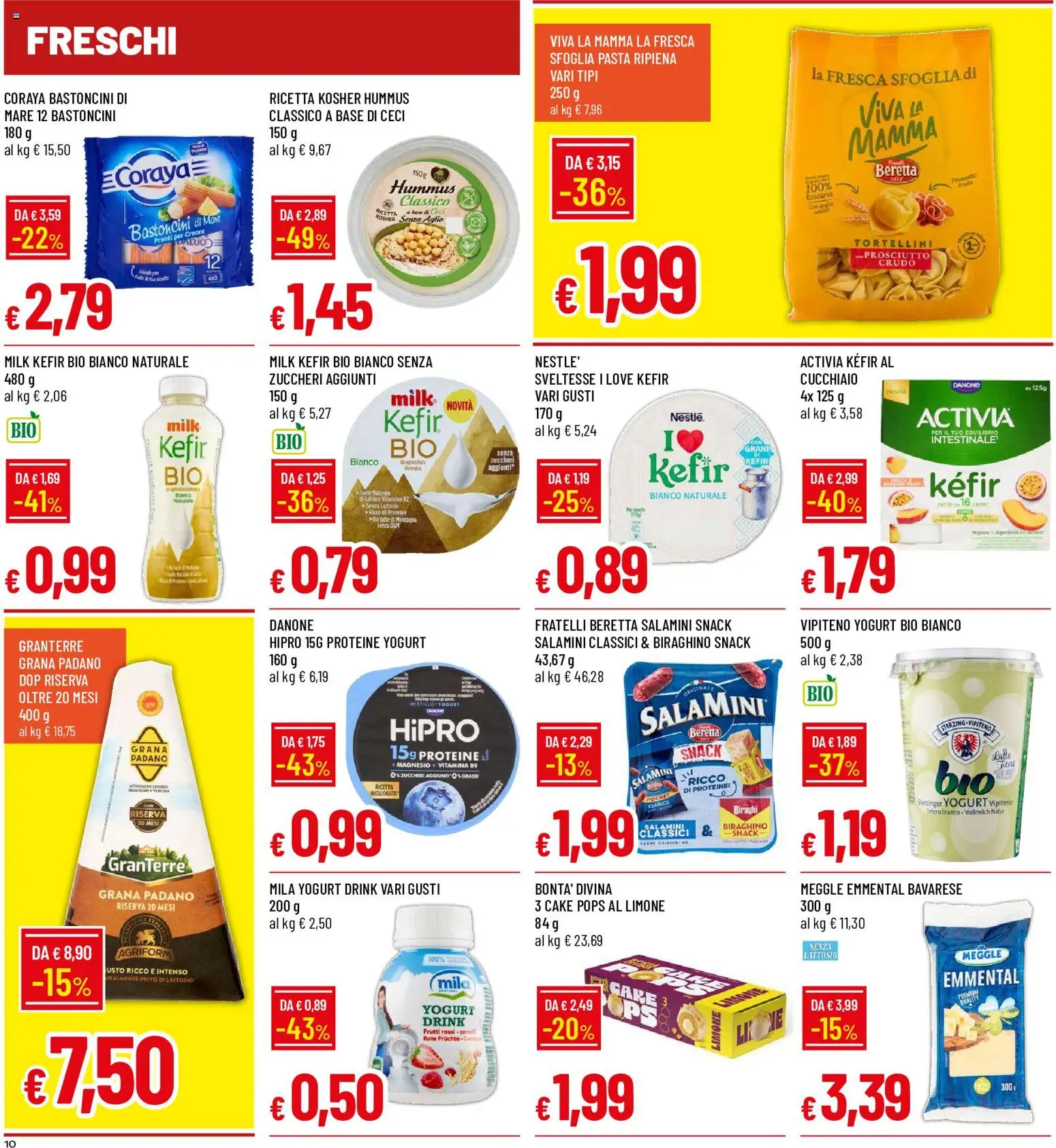 Volantino Galassia del 09/07/2026 | Pagina: 10 | Prodotti: Ceci, Latte, Limone, Prosciutto