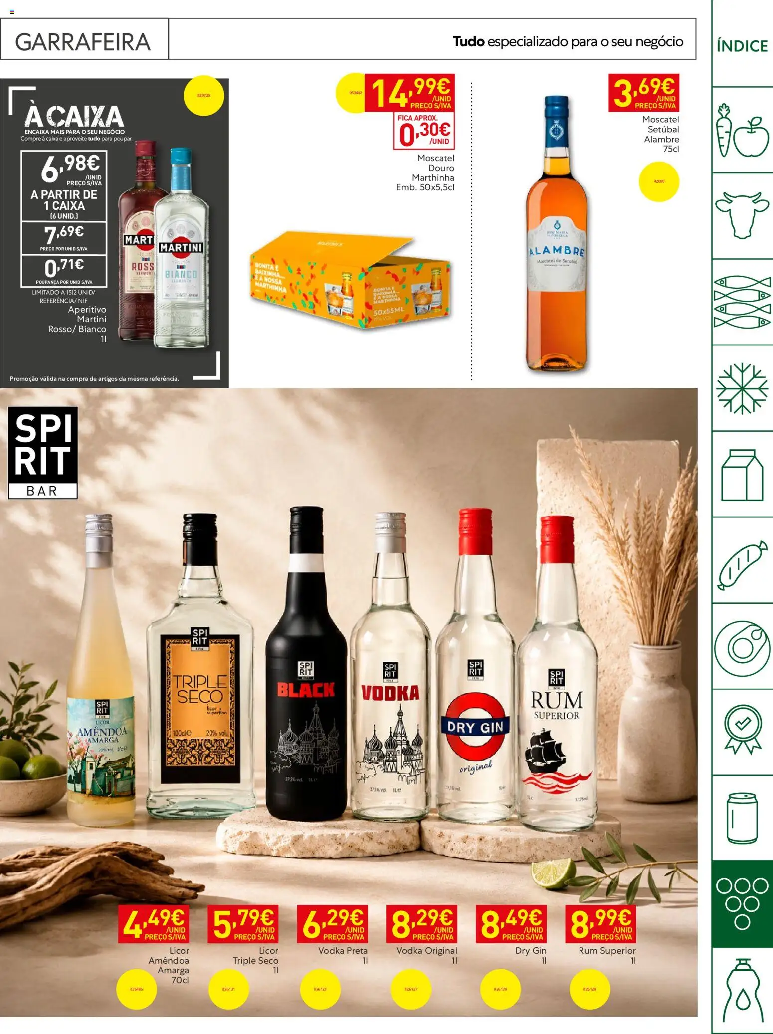 Recheio Horeca │ válido de 30/06/2026 | Página: 27 | Produtos: Rum, Licor, Caixa, Gin