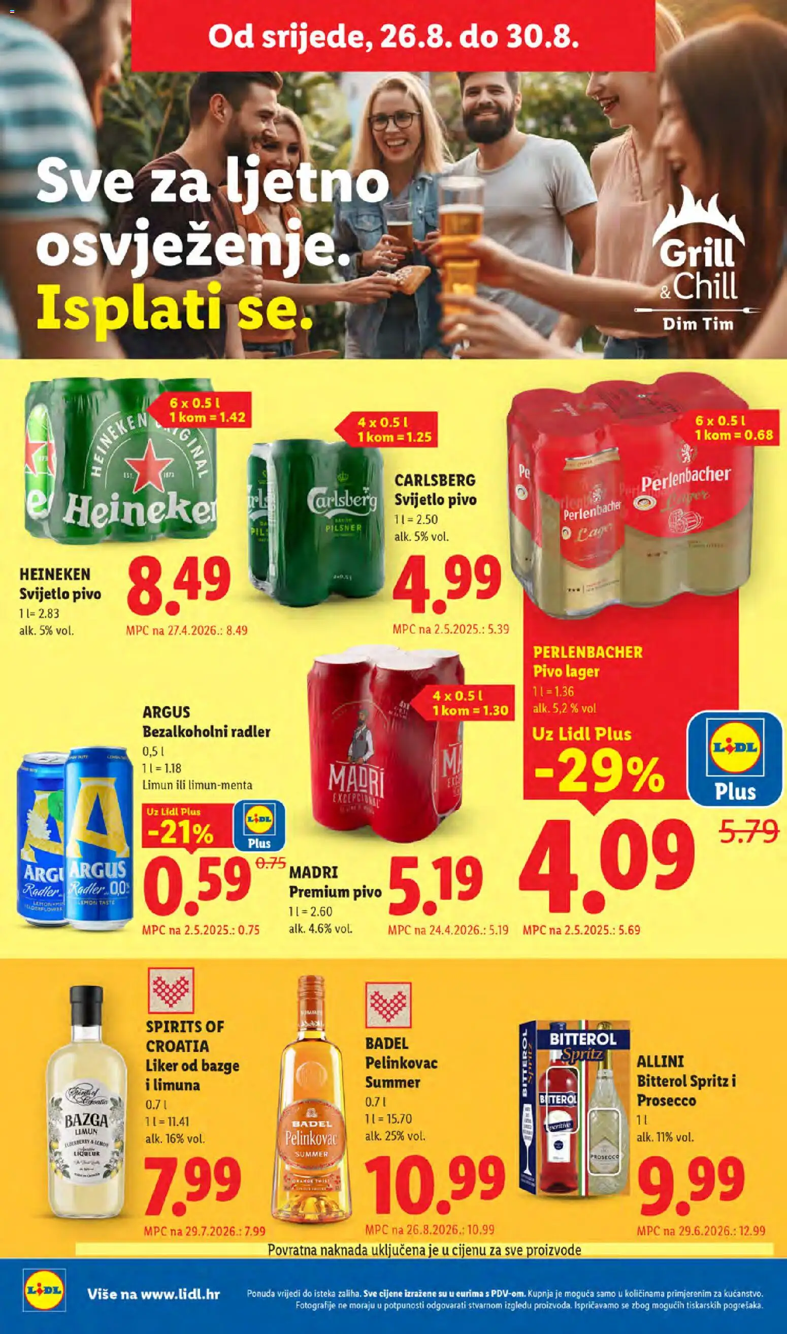Lidl katalog | vrijedi od 24.08.2026 | Stranica: 54 | Proizvodi: Radler, Svijetlo pivo, Heineken, Lager
