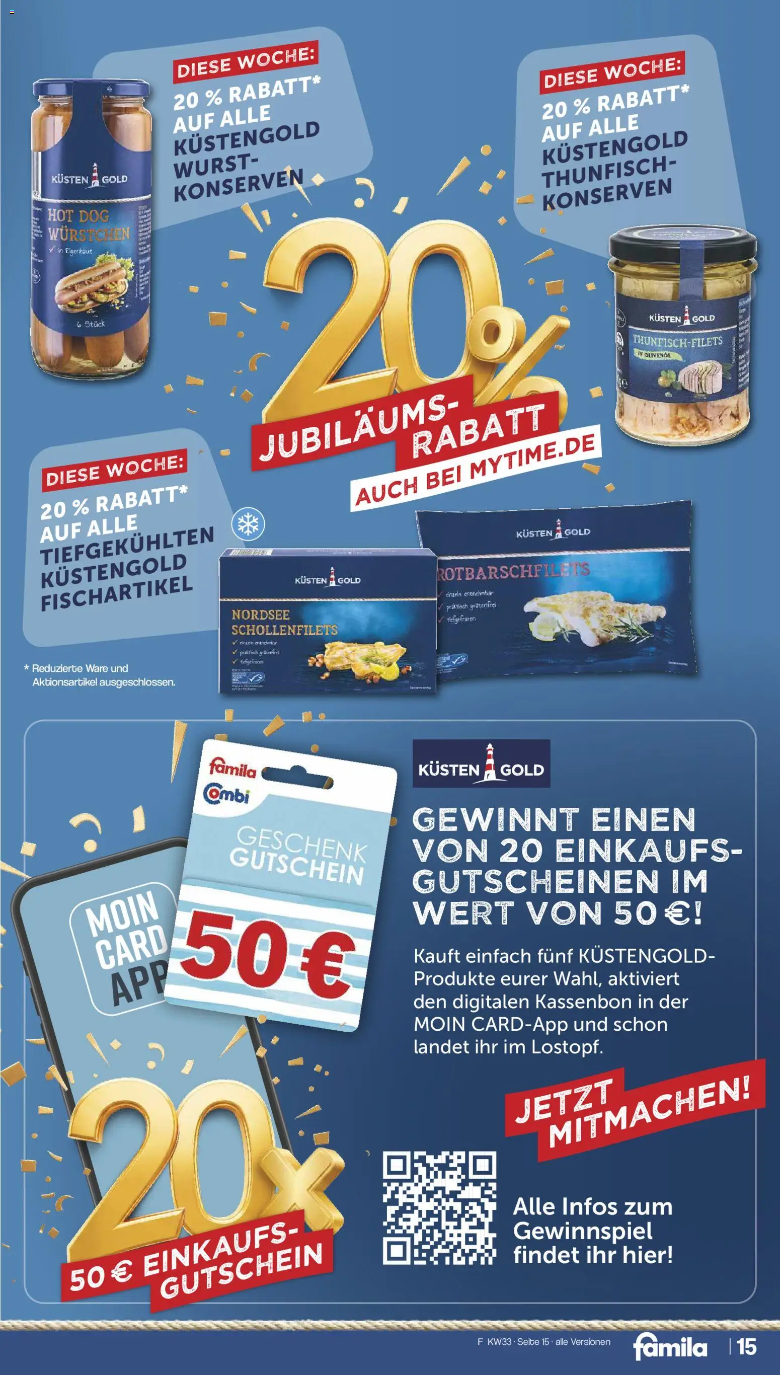 Famila Nordwest Prospekt – gültig ab 10.08.2026 | Seite: 17 | Produkte: Thunfisch, Olivenol, Wurst