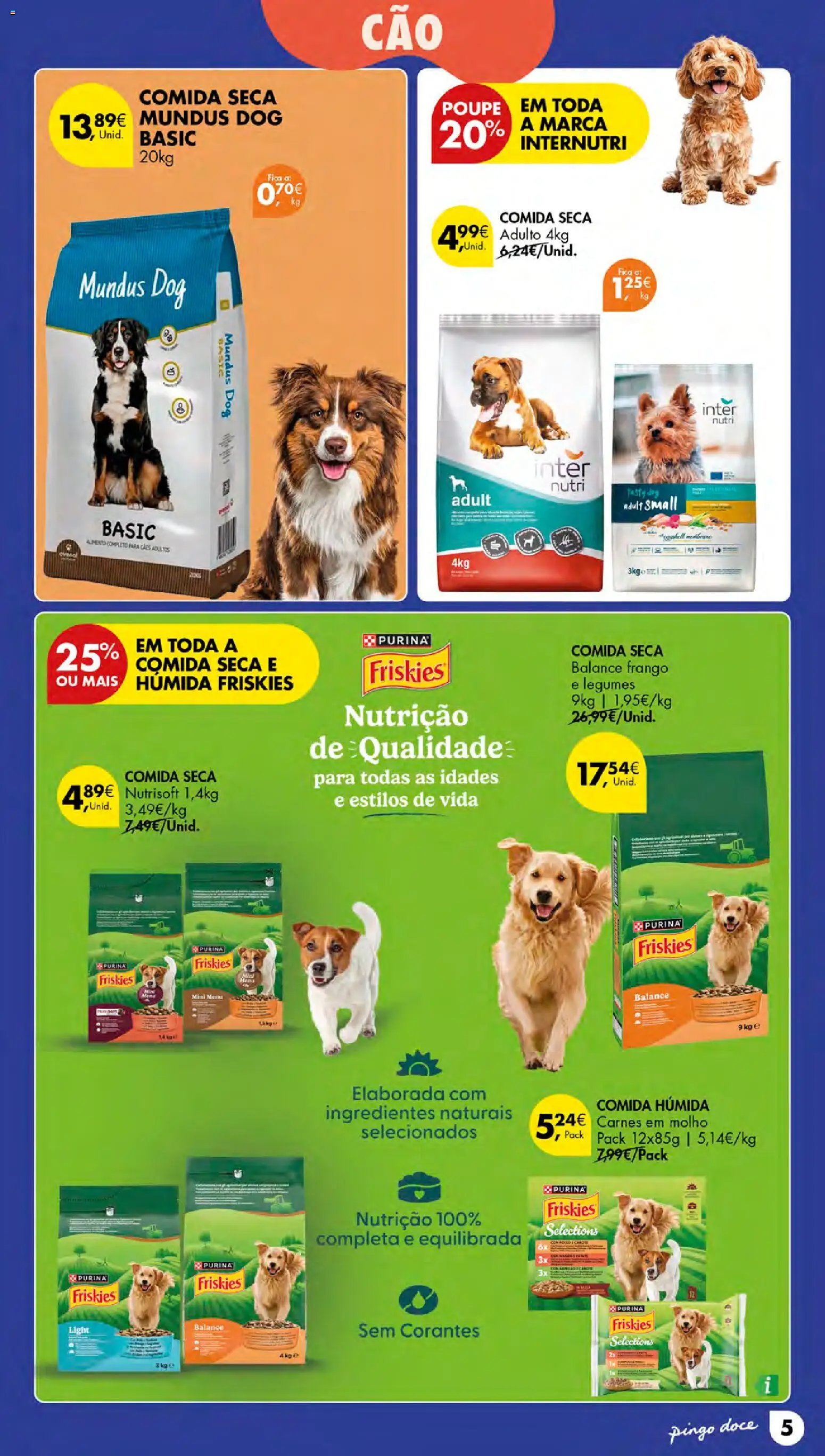 Pingo Doce folheto Especial Petfood Açores │ válido de 01/10/2026 | Página: 5 | Produtos: Frango, Ingredientes, Legumes