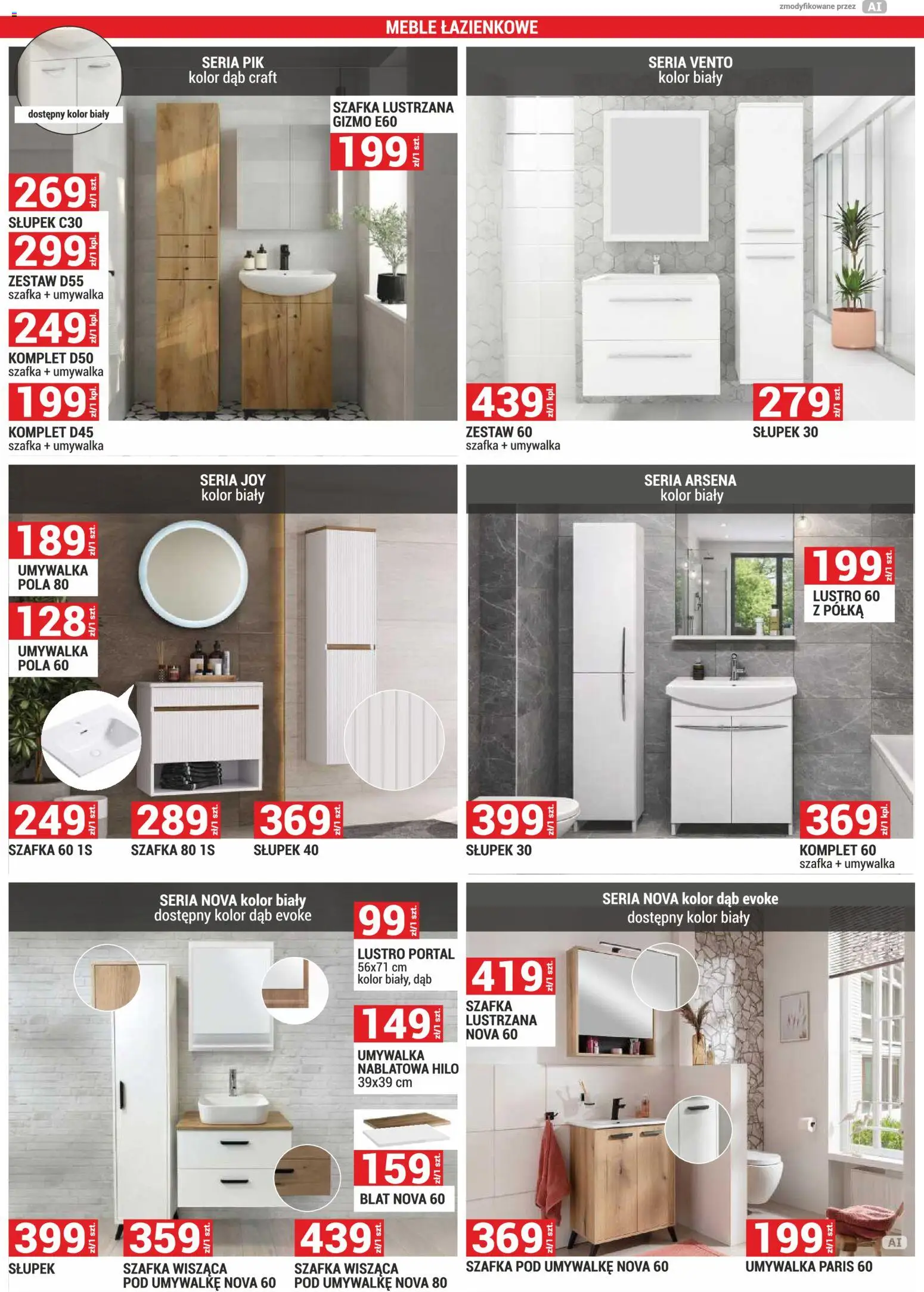 Merkury Market gazetka od 01.10.2026 | Strona: 43 | Produkty: Półka, Umywalka, Lustro