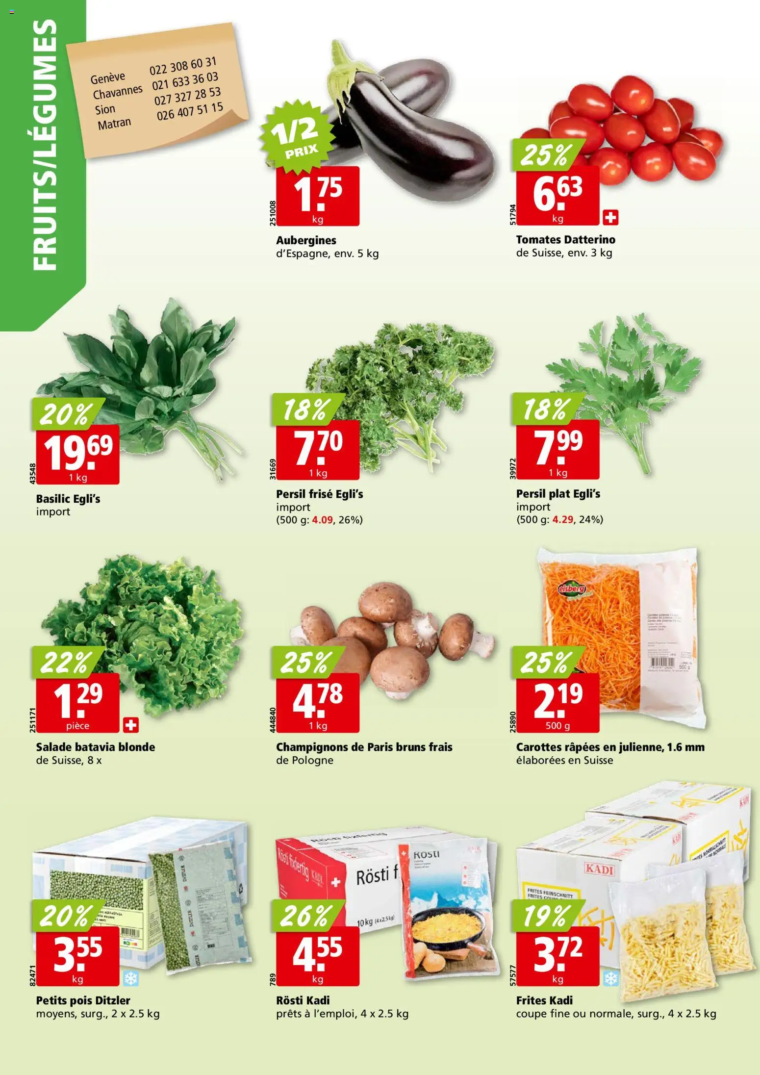 Aligro aktionen Chavannes, Matran, Genève, Sion – gültig ab 20.04.2026 | Seite: 2 | Produkte: Champignons