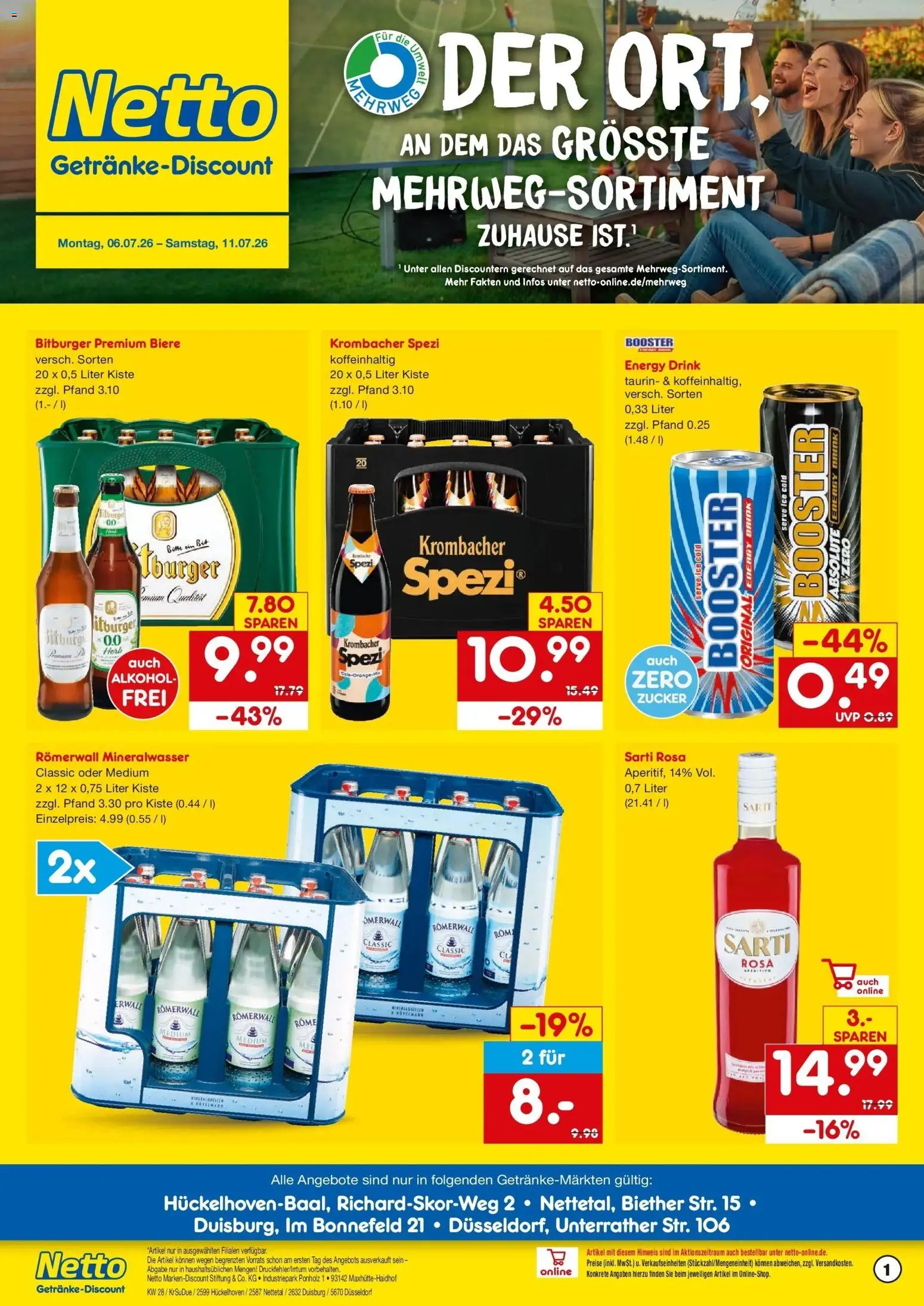 Netto Marken-Discount - Netto: Getränkeangebote – gültig ab 05.07.2026 | Seite: 1