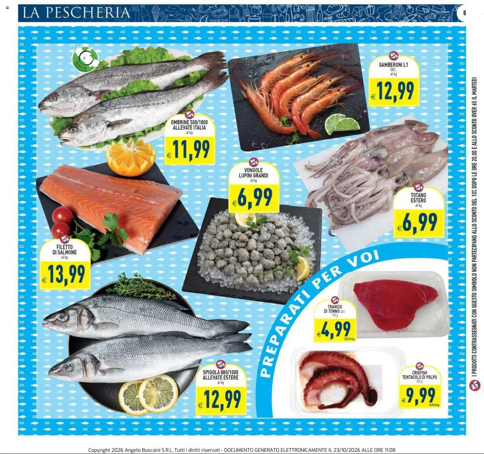 Volantino PIM Supermercati del 23/10/2026 | Pagina: 8
