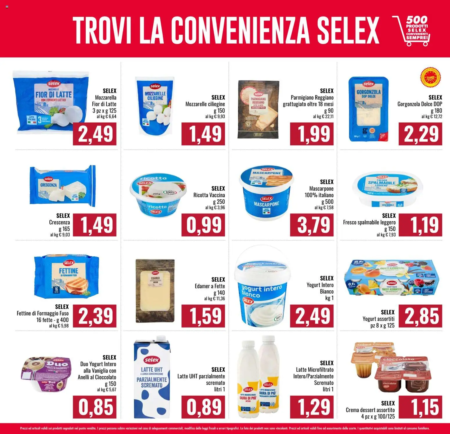 Volantino Famila del 08/10/2026 | Pagina: 5 | Prodotti: Cioccolato, Latte, Crescenza, Dessert