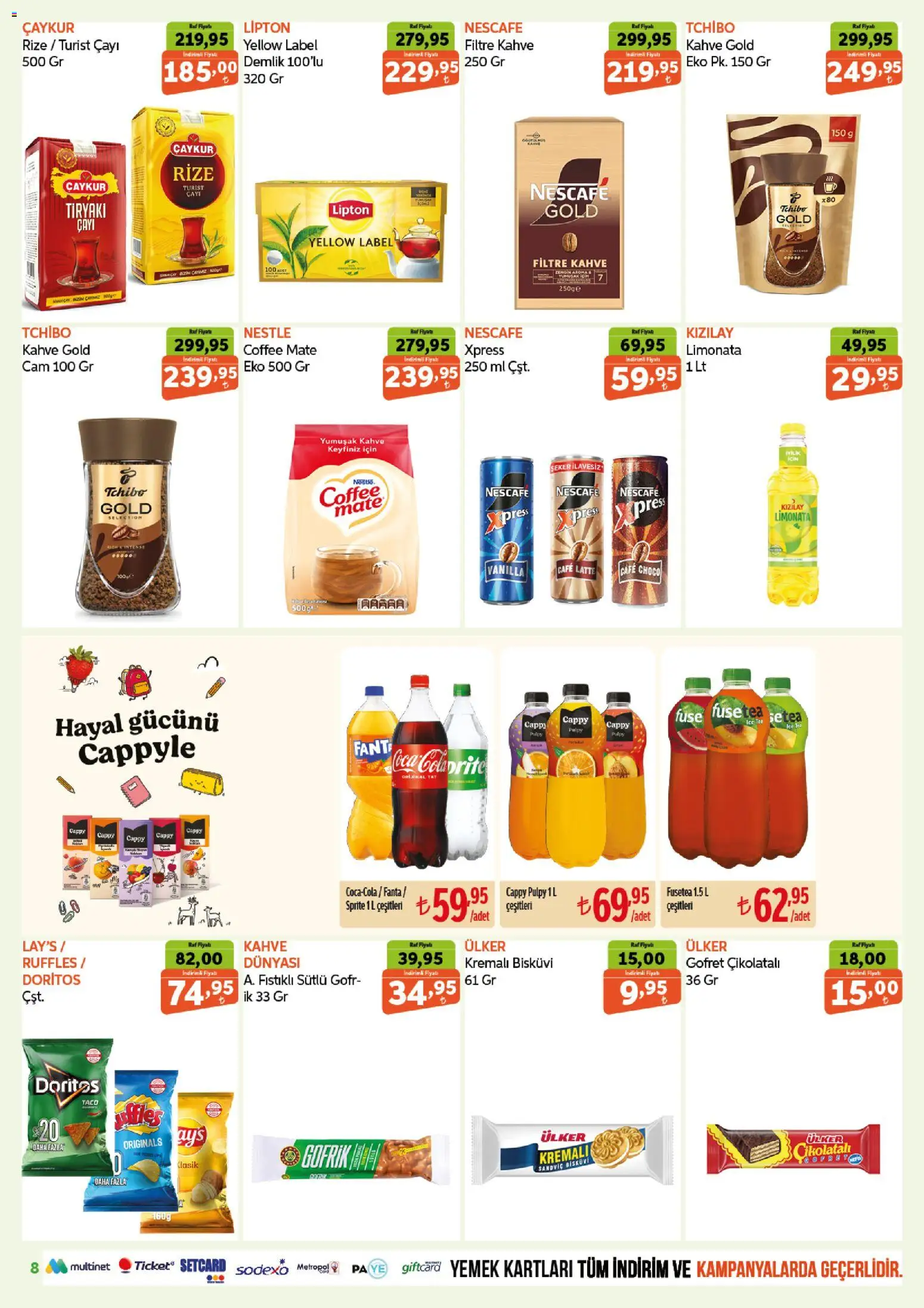 Biçen Market Katalog - 08 Eylül 2026 tarihinden itibaren geçerlidir | Sayfa: 8 | Ürünler: Limonata, Raf, Gofret, Kahve
