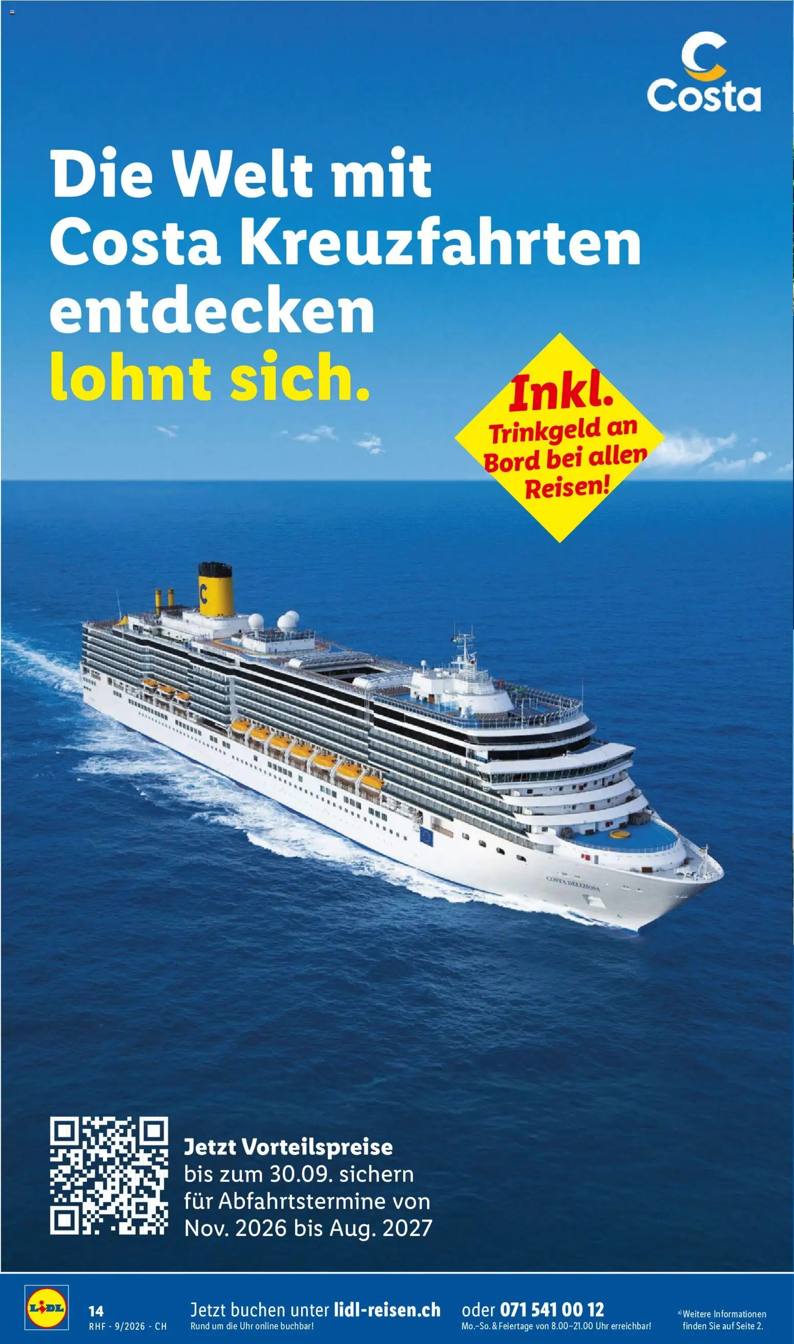 Lidl aktionen Reise-Highlights – gültig ab 29.08.2026 | Seite: 14 | Produkte: Uhr