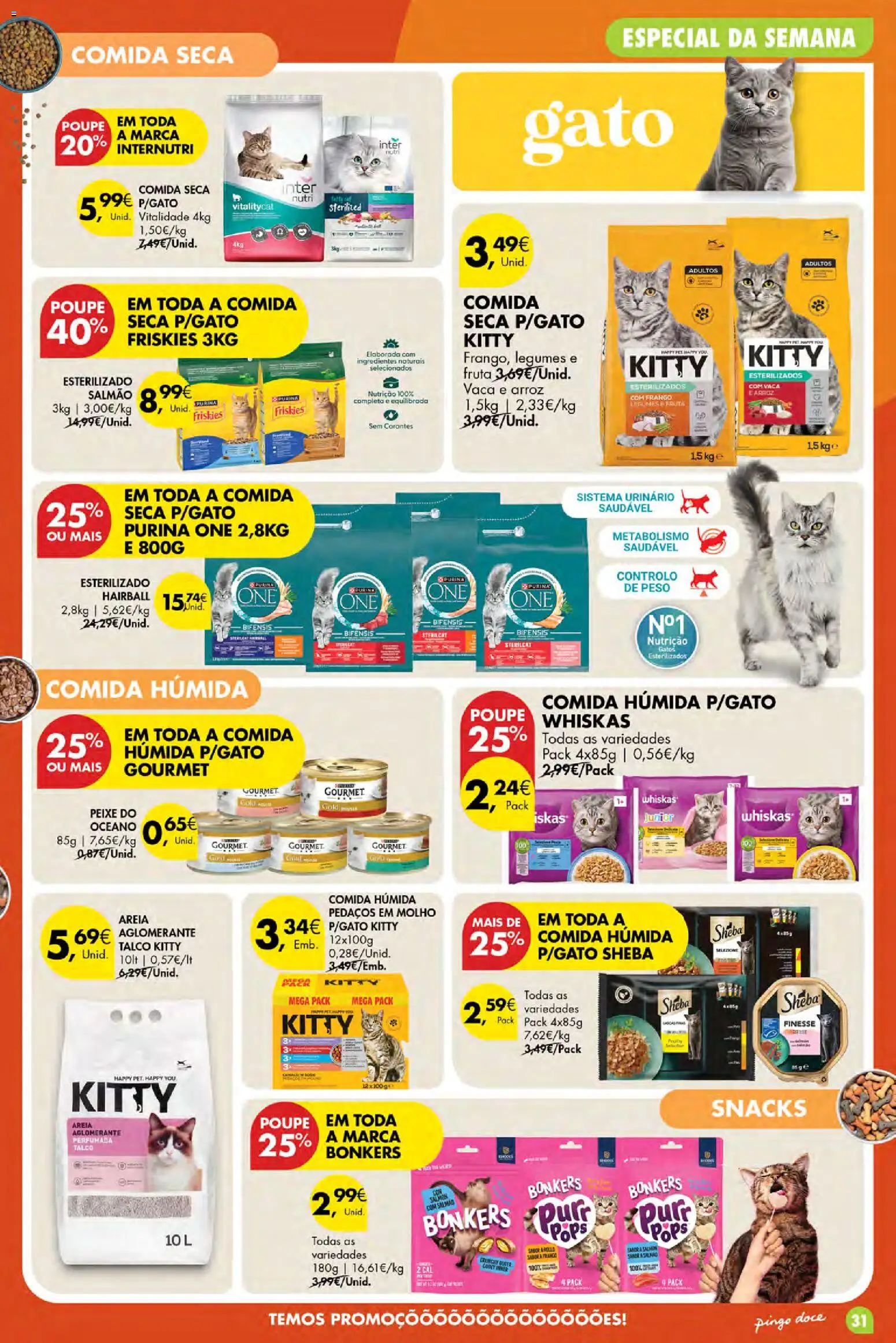 Pingo Doce Poupe Esta Semana Açores │ válido de 03/09/2026 | Página: 31 | Produtos: Areia, Salmão, Snacks, Peixe