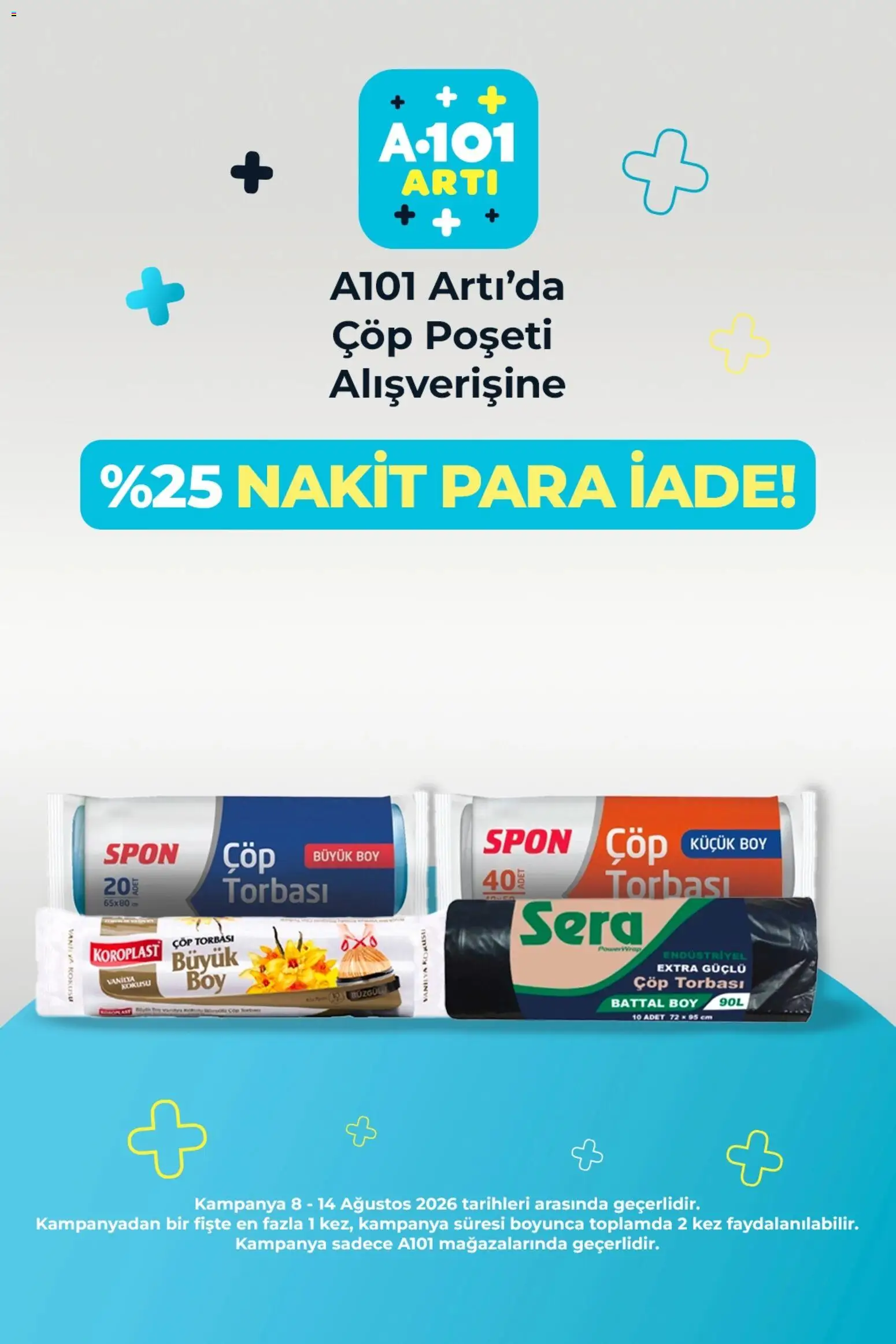 A101 - Arti - 13 Ağustos 2026 tarihinden itibaren geçerlidir | Sayfa: 3 | Ürünler: Çöp torbası