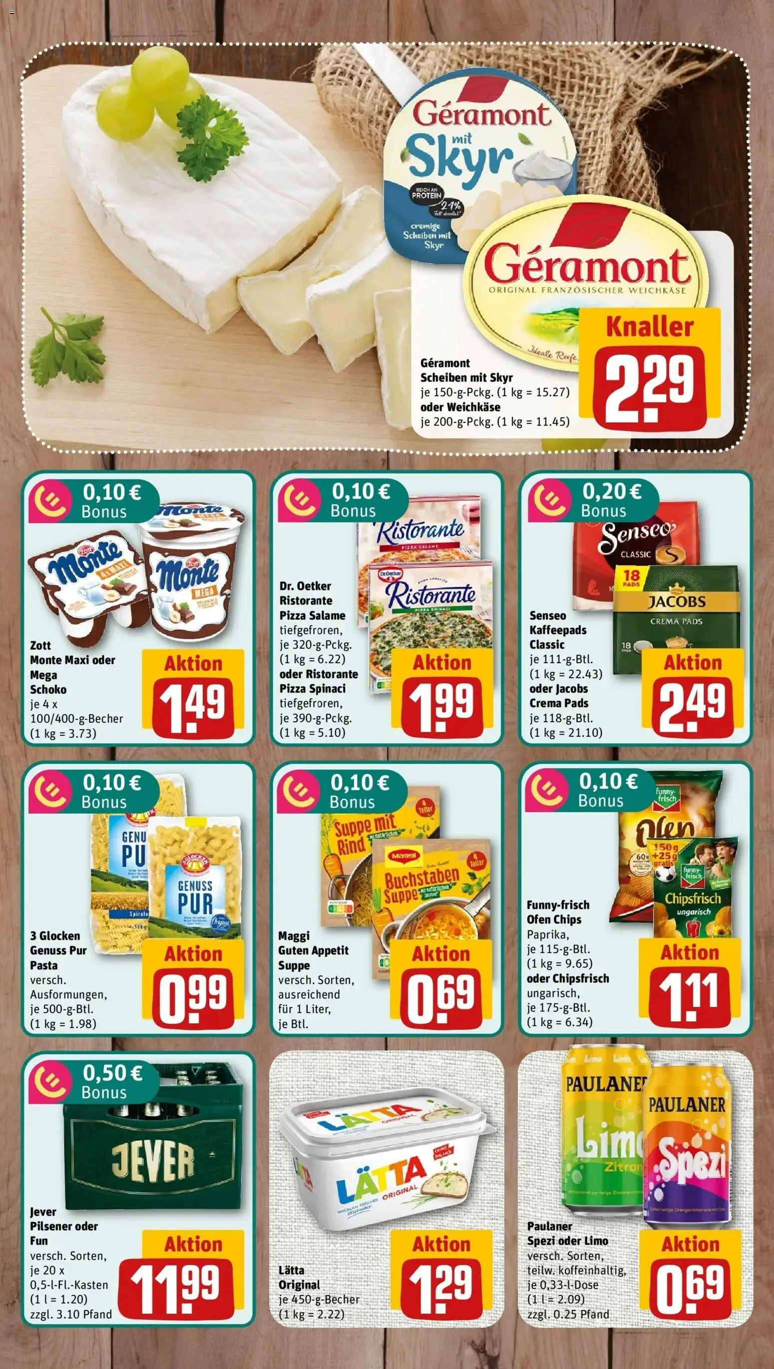 Rewe Prospekt München – gültig ab 06.07.2026 | Seite: 6 | Produkte: Ristorante, Geramont, Kaffeepads, Paulaner