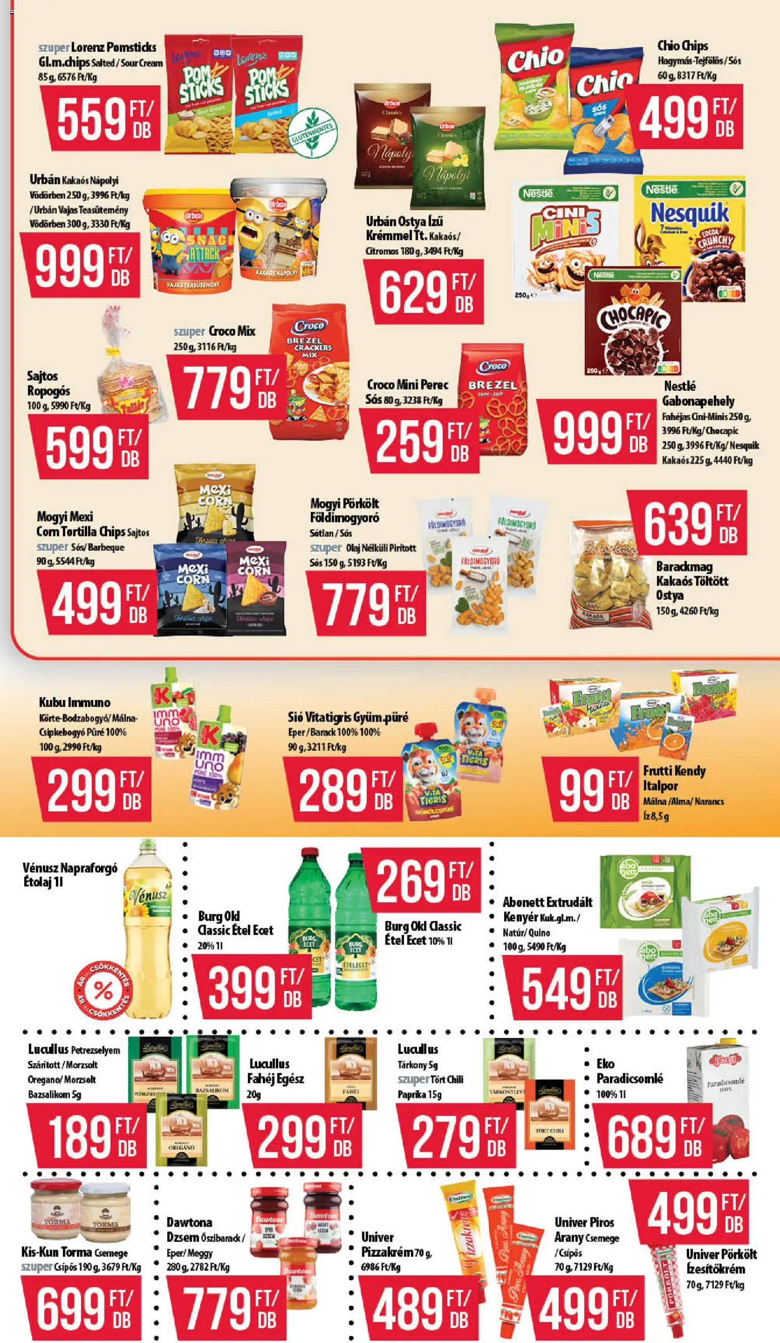 COOP akciós ujság - amely érvényes a következő dátumtól: 2026.08.13. | Oldal: 7 | Termékek: Chili, Meggy, Dawtona, Csemege
