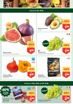 MPREIS Flugblatt ab 08.10.2026 gültig | Seite: 2 | Produkte: Kartoffeln, Gemüse, Obst, Feigen