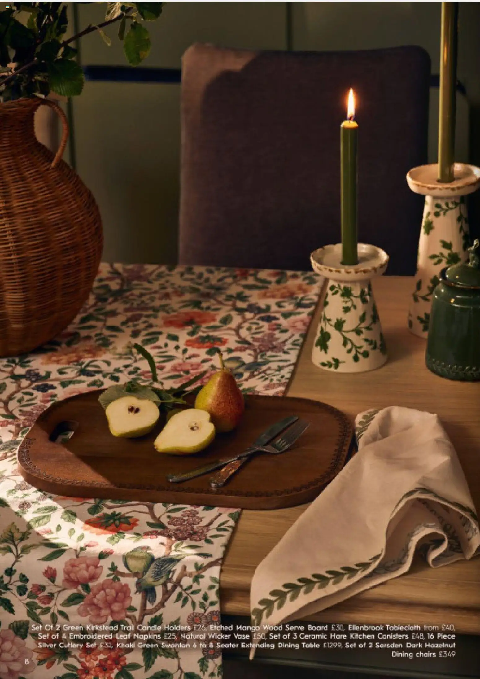 {H1} | Page: 8 | Products: Vase, Kitchen, Dining chairs, Hare