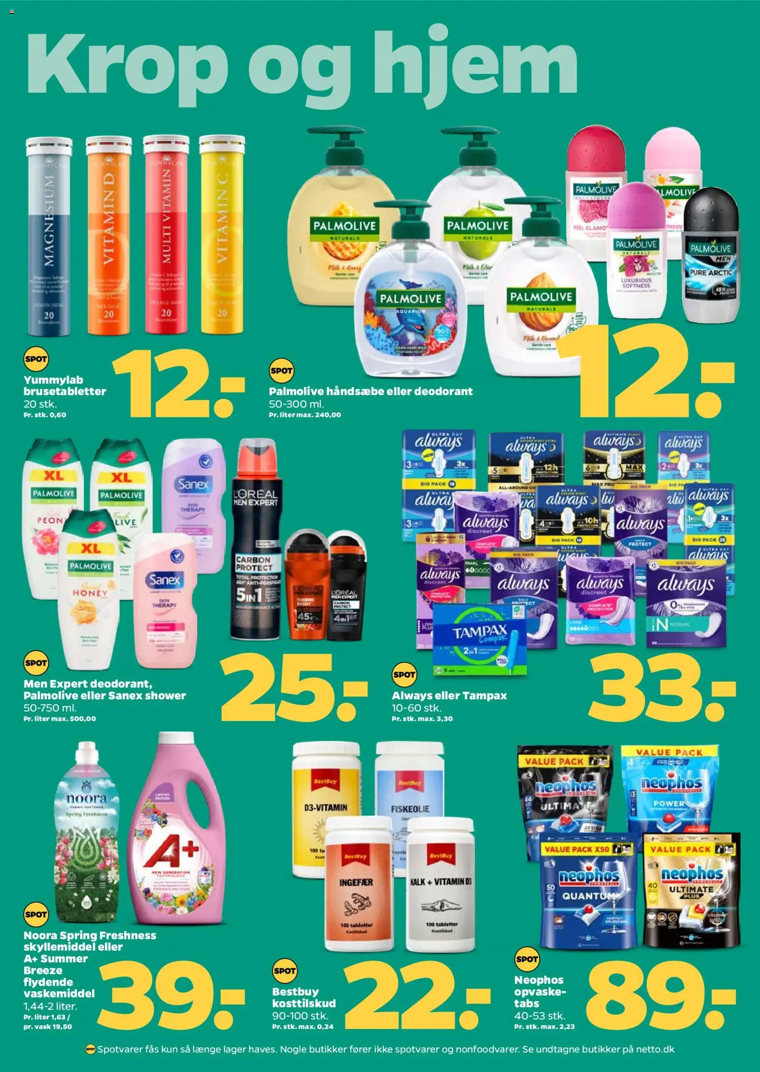 Netto tilbudsavis – gyldig fra 30.05.2026 | Side: 23 | Produkter: Ingefær, Deodorant, Skyllemiddel, Tablets