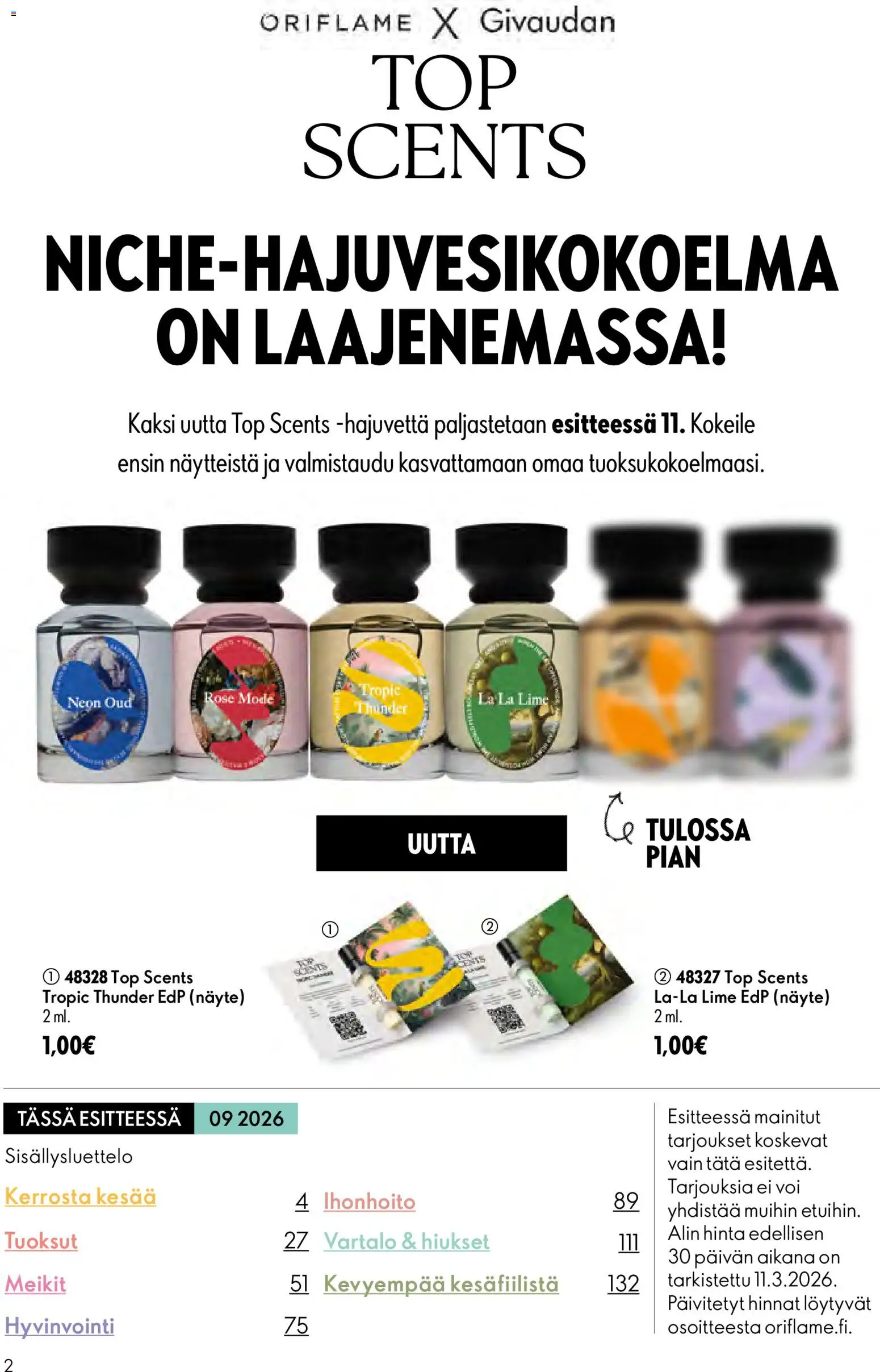 Oriflame - Esite 09 – voimassa 24/06/2026 alkaen | Sivu: 2 | Tuotteet: Voi