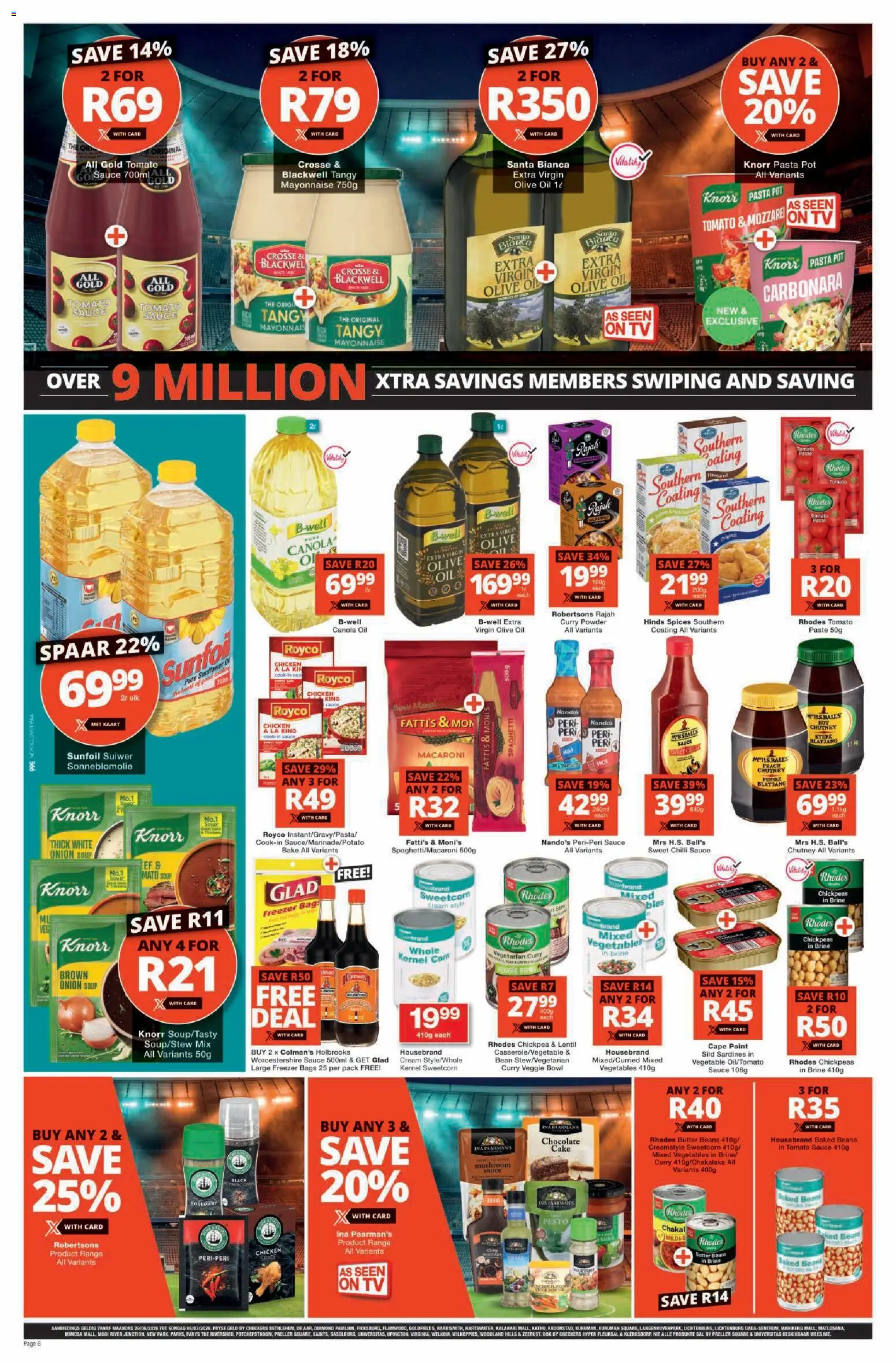 New Checkers catalogue – valid from 29/06/2026 | Page: 6 | Products: Freezer, Soup, Mayonnaise, Chilli