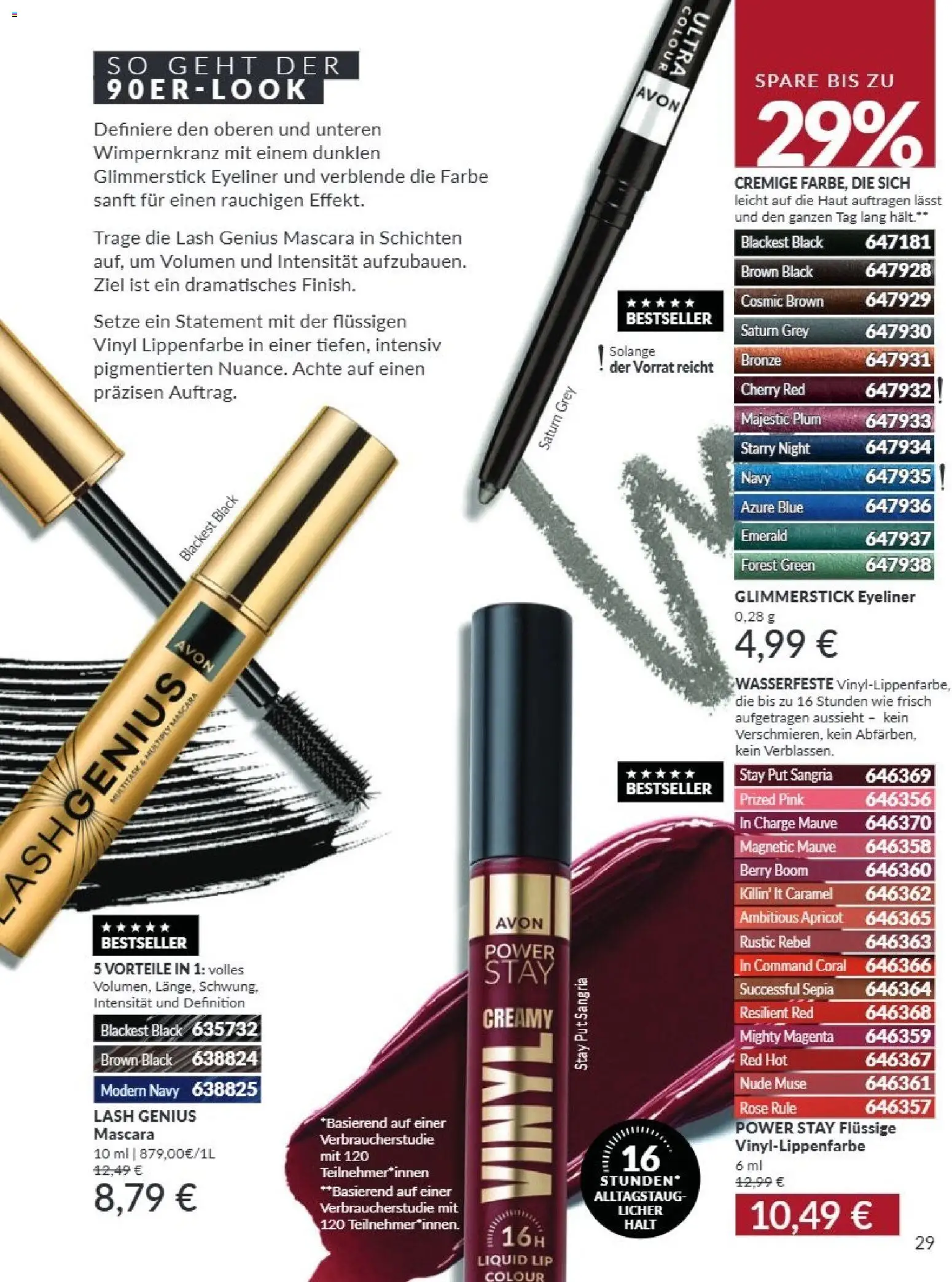 AVON Katalog September 2026 – gültig ab 01.09.2026 | Seite: 25 | Produkte: Coral, Eyeliner, Mascara