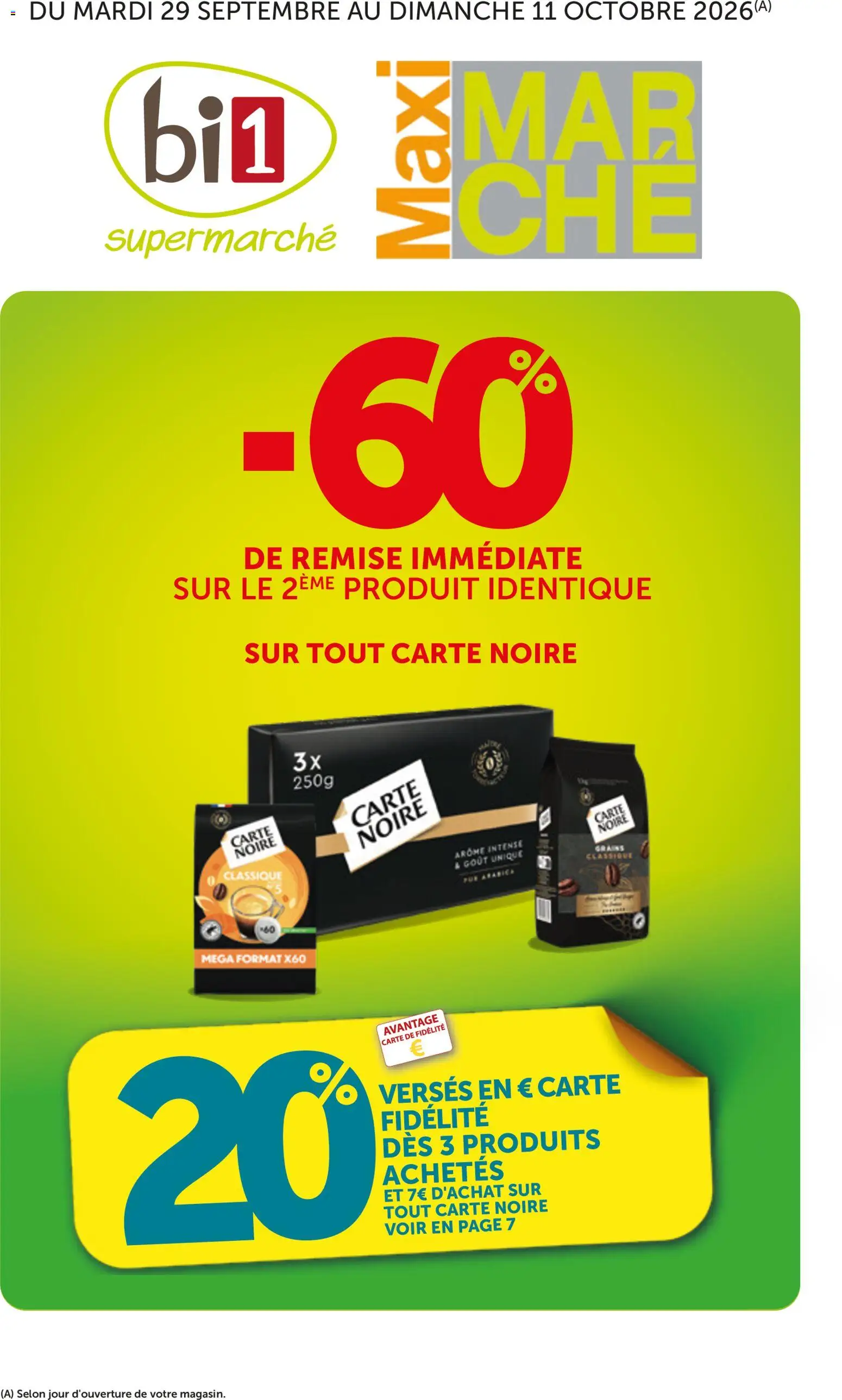 {H1} | Page: 1 | Produits: Carte Noire