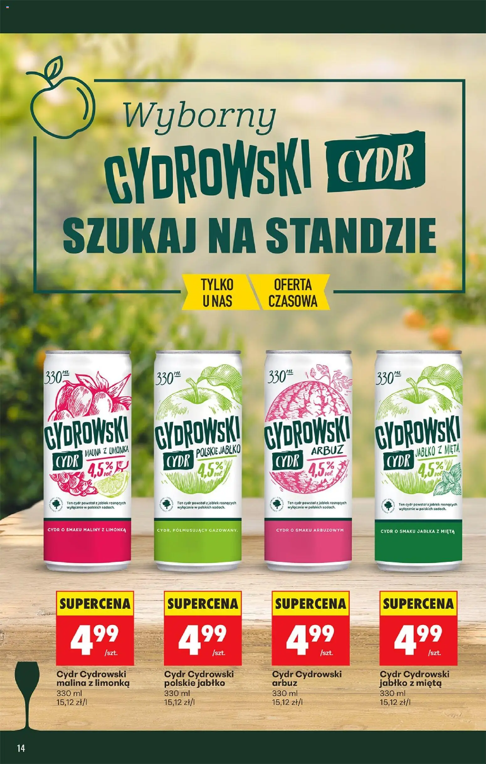 Biedronka Polsko leták - Czas na toast od 20.04.2026 | Strana: 14 | Produkty: Jablka, Maliny