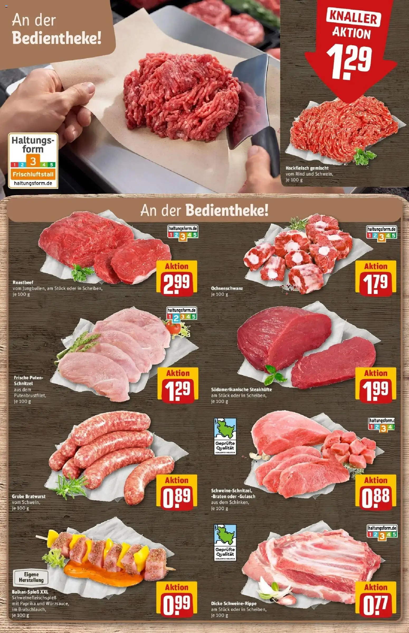 REWE Prospekt ab 10.08.2026 zum Blättern » Angebote | Seite: 6 | Produkte: Roastbeef, Paprika, Gulasch, Hackfleisch