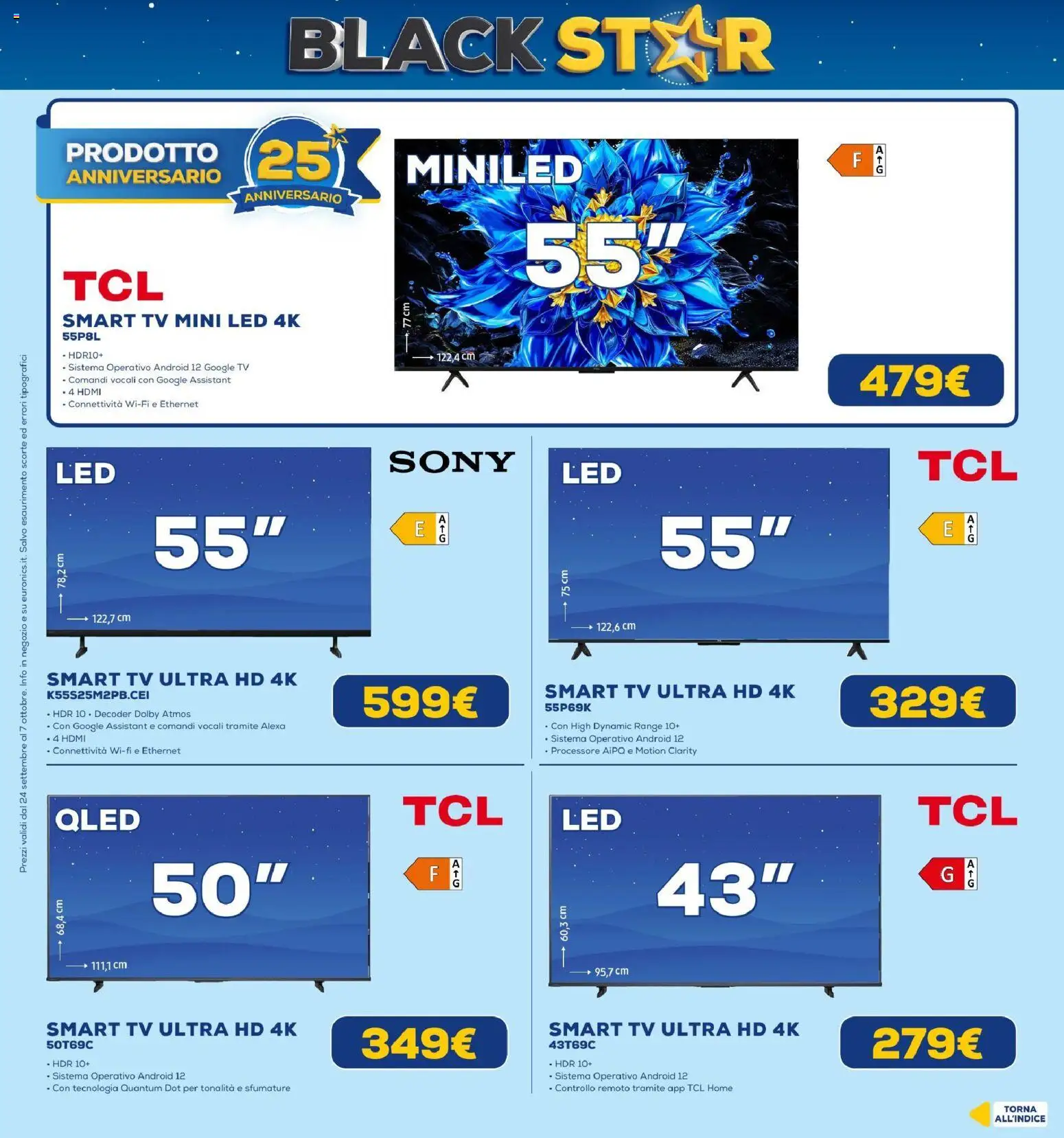 Volantino Euronics del 24/09/2026 | Pagina: 18 | Prodotti: smart TV, Decoder, TV