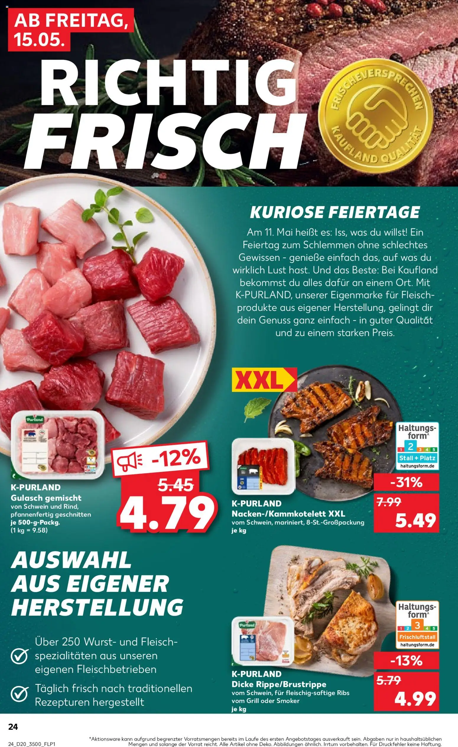 Kaufland Prospekt Jena	 – gültig ab 15.05.2026 | Seite: 24 | Produkte: Grill, Gulasch, Wurst, Fleisch