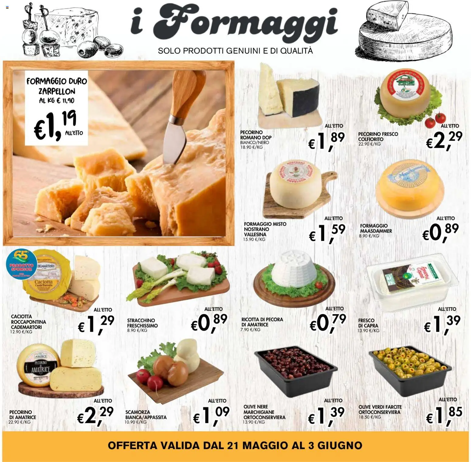 Volantino Coal del 21.05.2026 | Pagina: 6 | Prodotti: Formaggio, Stracchino, Ricotta, Pecorino Romano