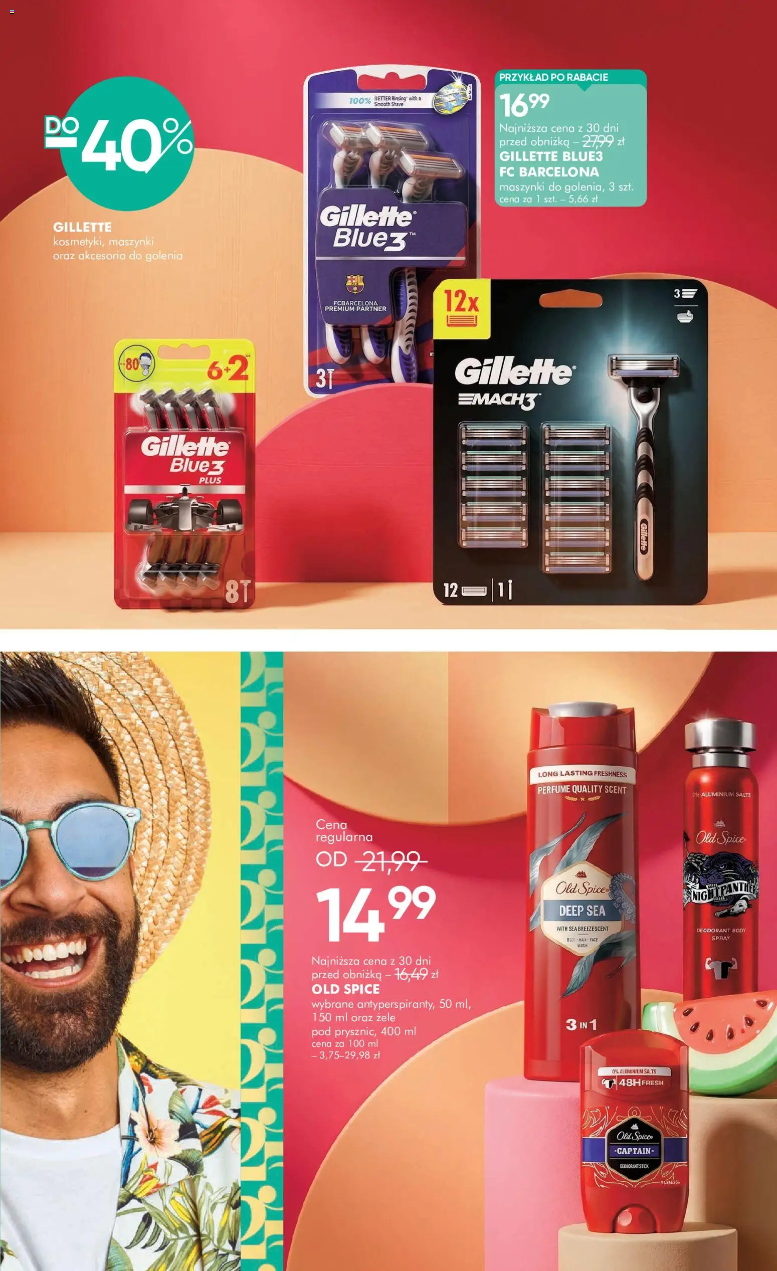 Super-pharm gazetka od 16.06.2026 | Strona: 4 | Produkty: Gillette, Body, Old spice