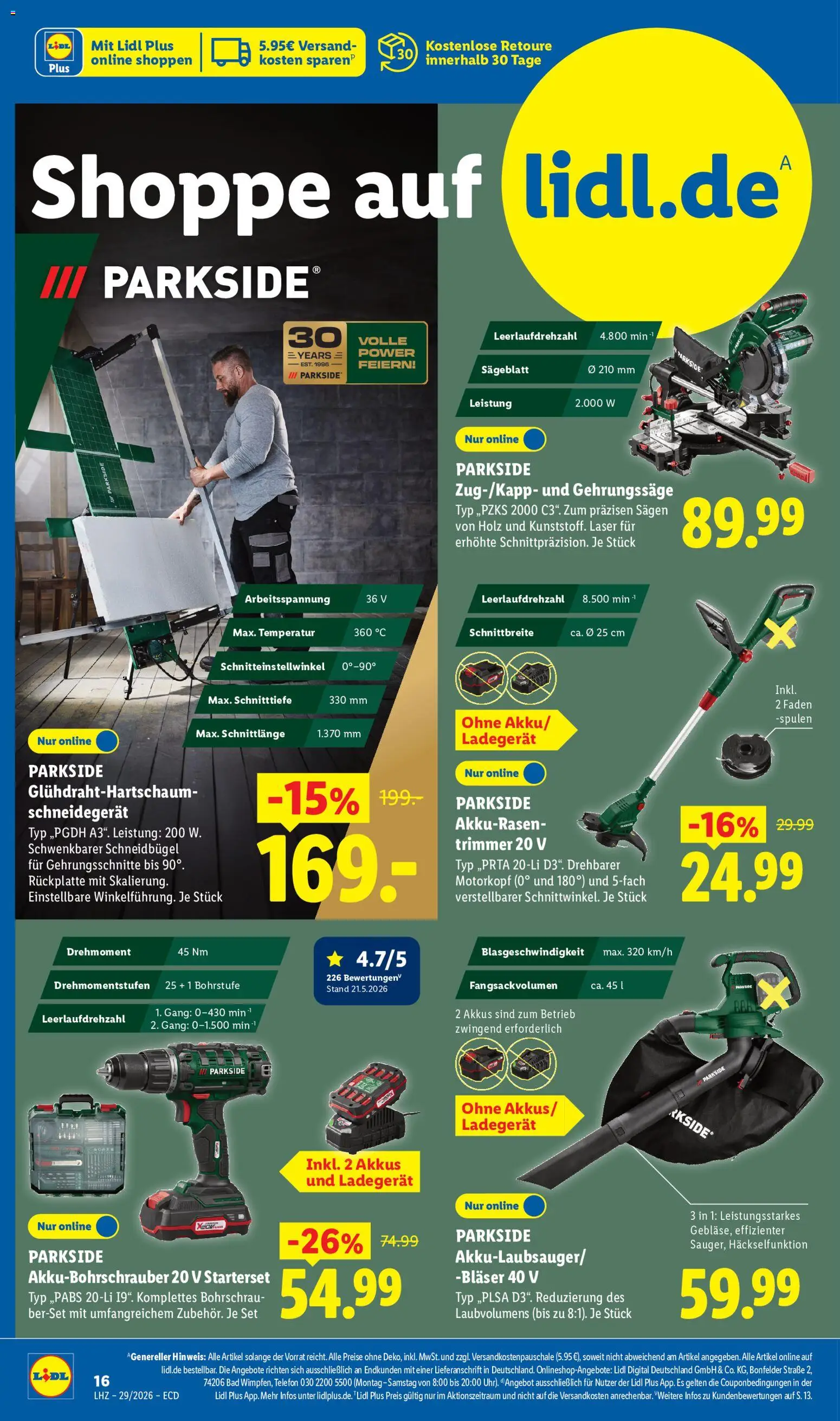 Lidl Prospekt – gültig ab 13.07.2026 | Seite: 10 | Produkte: Cutter, Bad, Ladegerät, Telefon