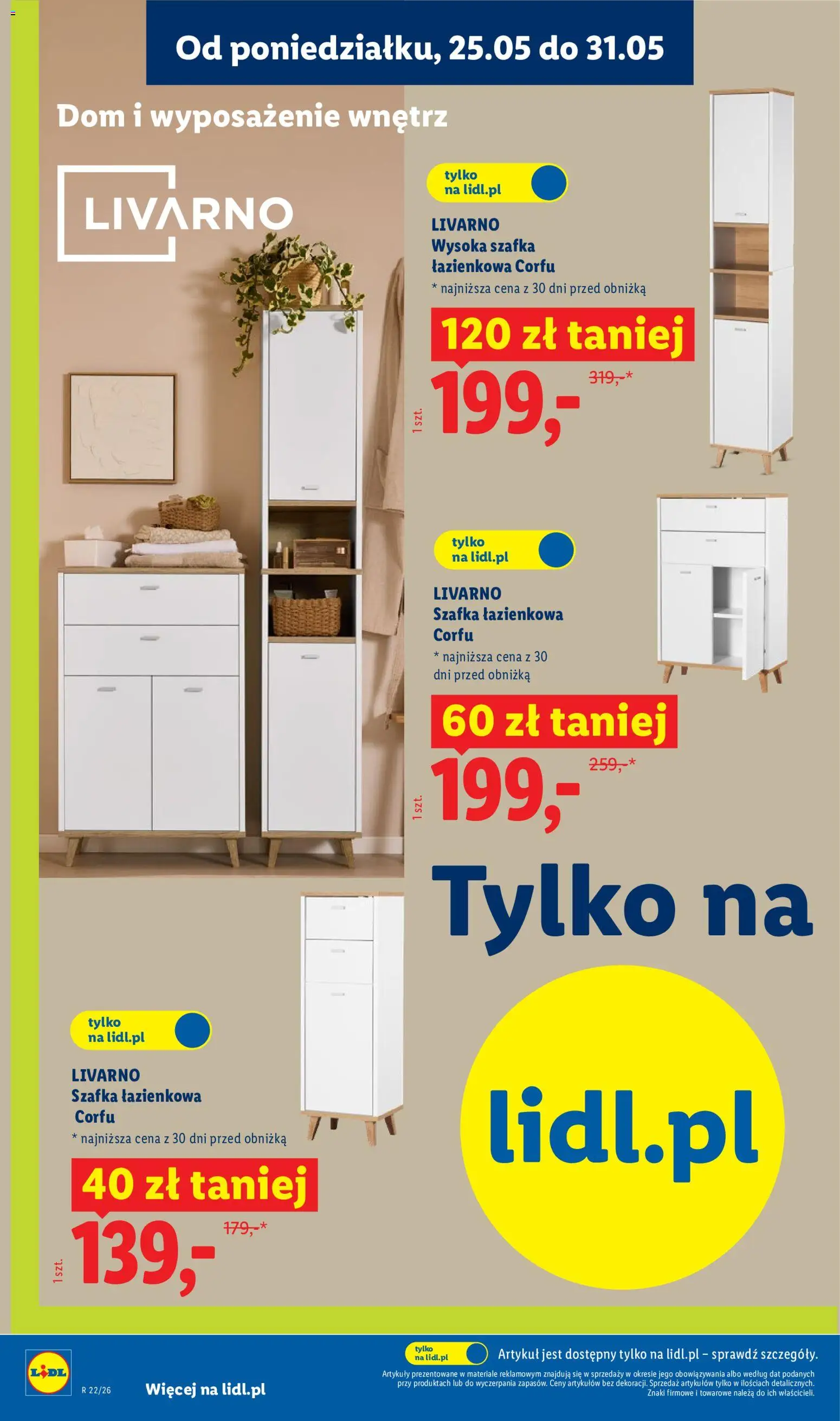 Lidl Katalog od 25.05.2026 | Strona: 8 | Produkty: Szafka łazienkowa