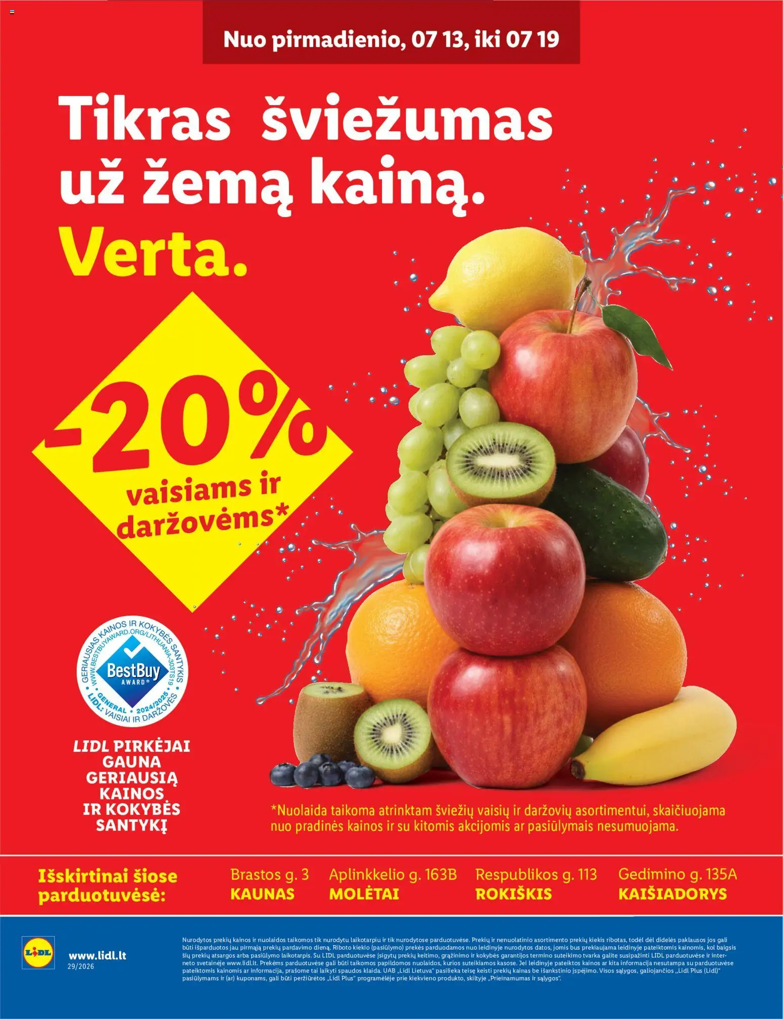 LIDL leidinys internetu || galioja 2026.07.13 catalogue cover