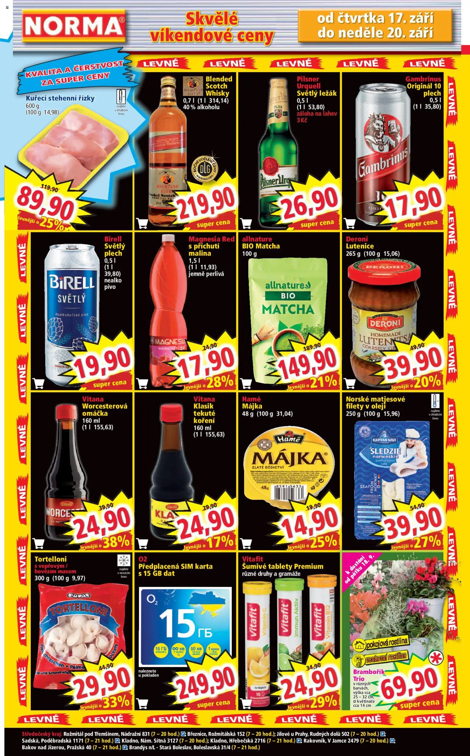 Norma leták od 14.09.2026 | Strana: 7 | Produkty: Pivo, Matcha, Plech, Nealkoholické pivo